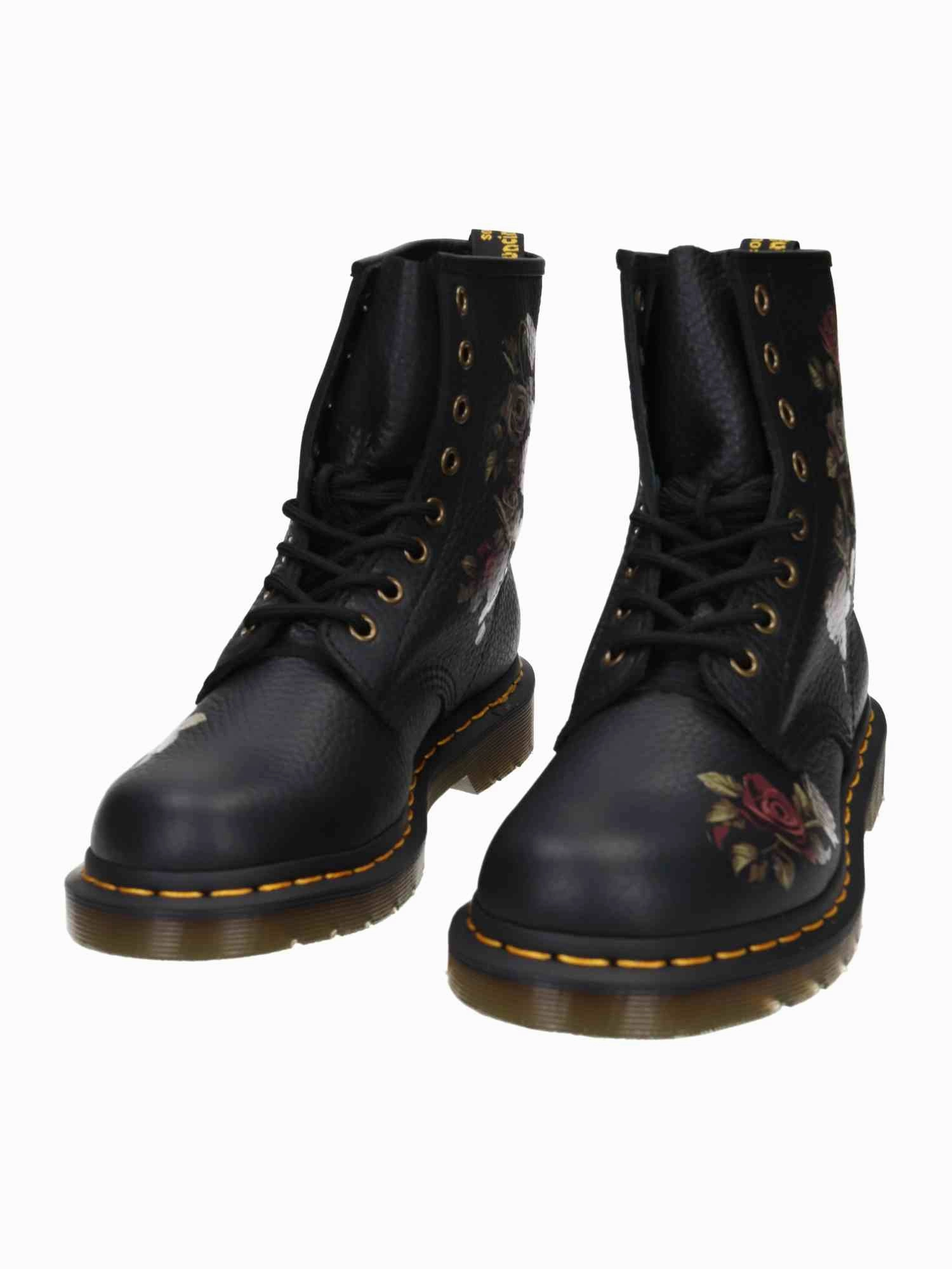 High Heel Plateau Overknee Stiefel 1460 black