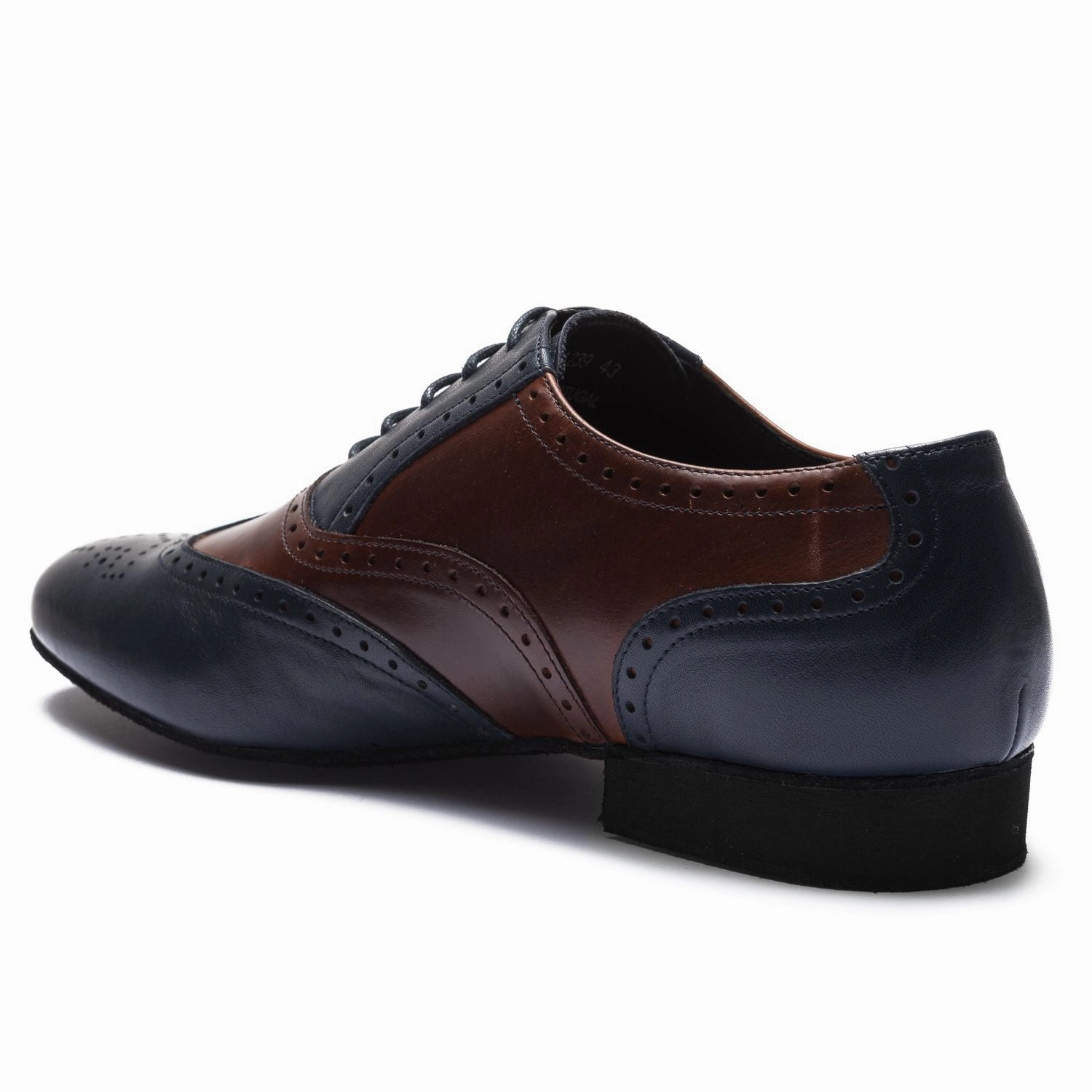 Stanway Lace Lederschuhe 2158 Ruben Tanzschuhe in Dunkelblau & Braun