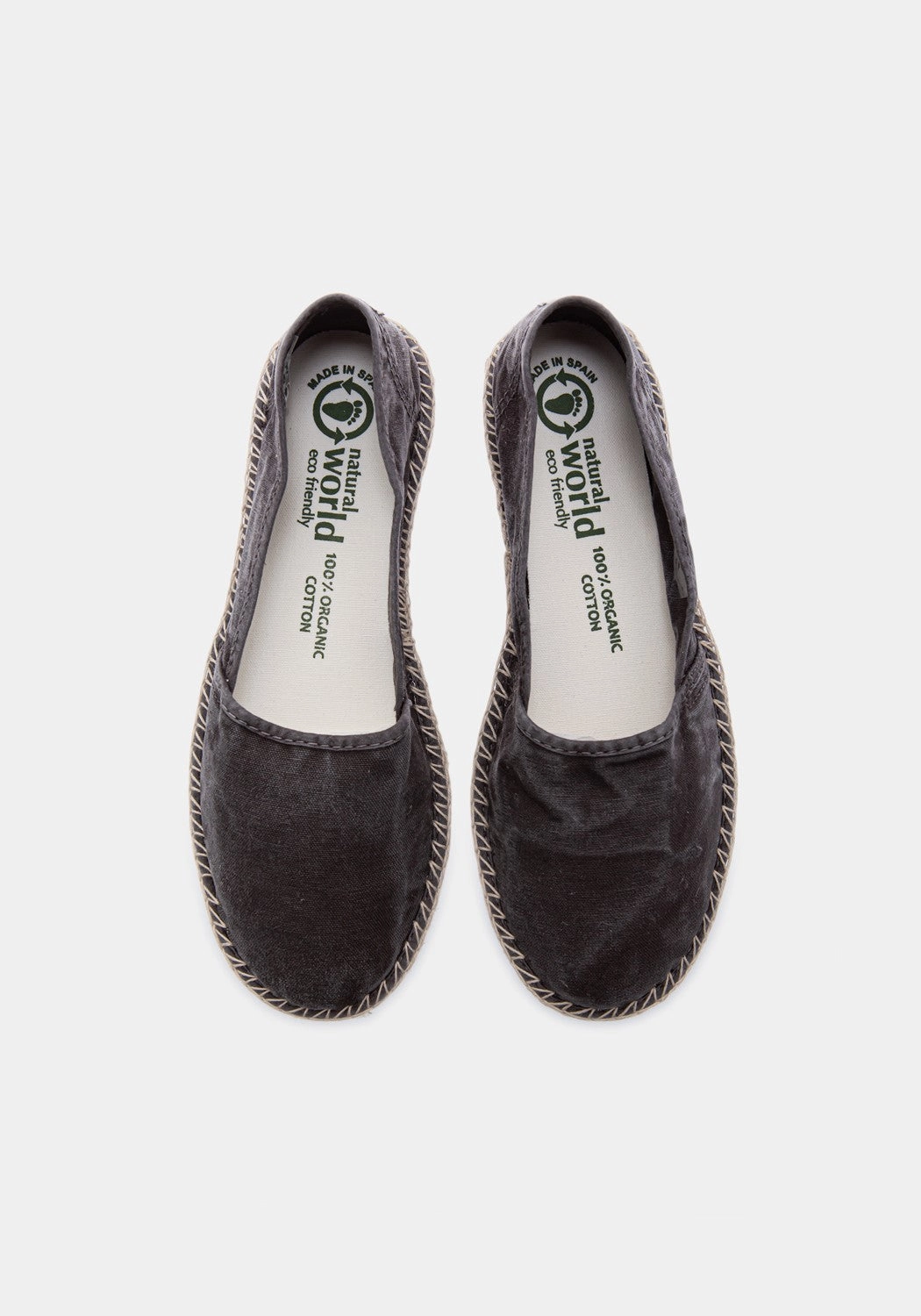 Waldläufer Pantoffeln 625E Camping Yute Enzimatico negro