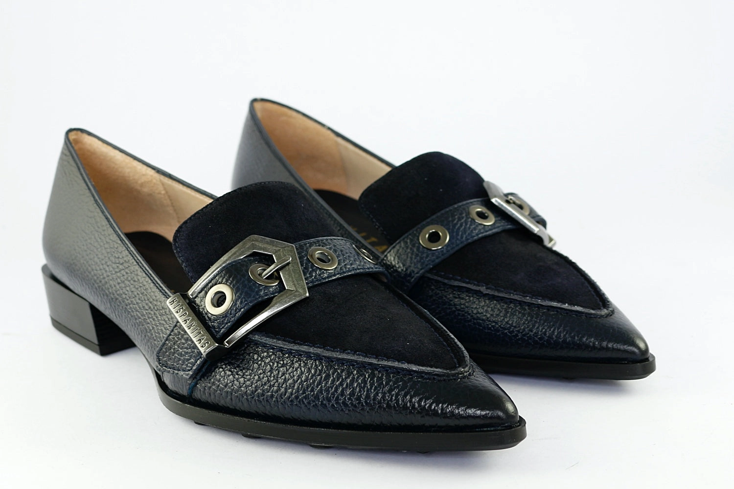 Leopard Print Loafers 'Almeria' in Midnight