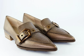 'Barcelona' in Bronze Bottega Veneta Quilted Loafers