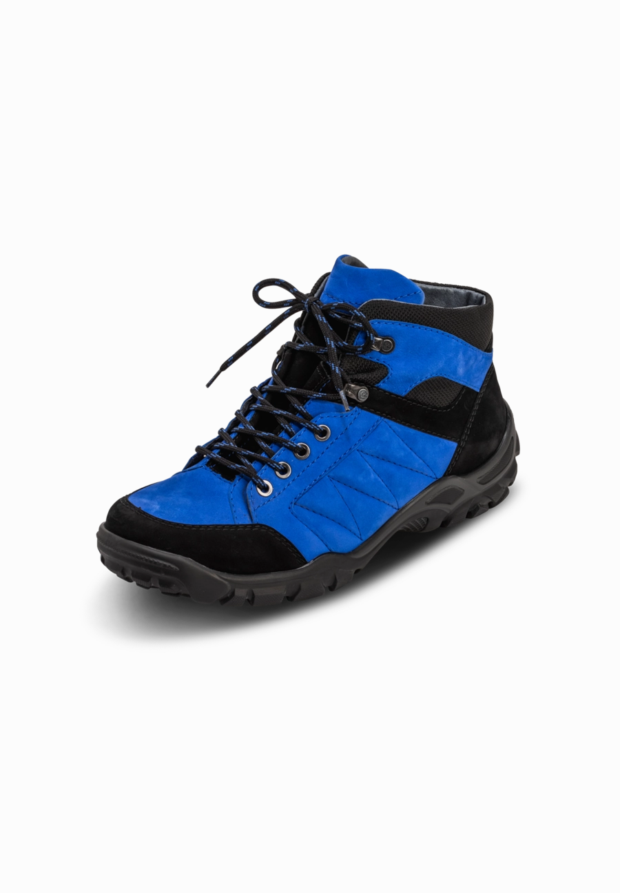 Wanderschuhe Mit Memory Foam bequeme Trekkingstiefelette Nubukleder