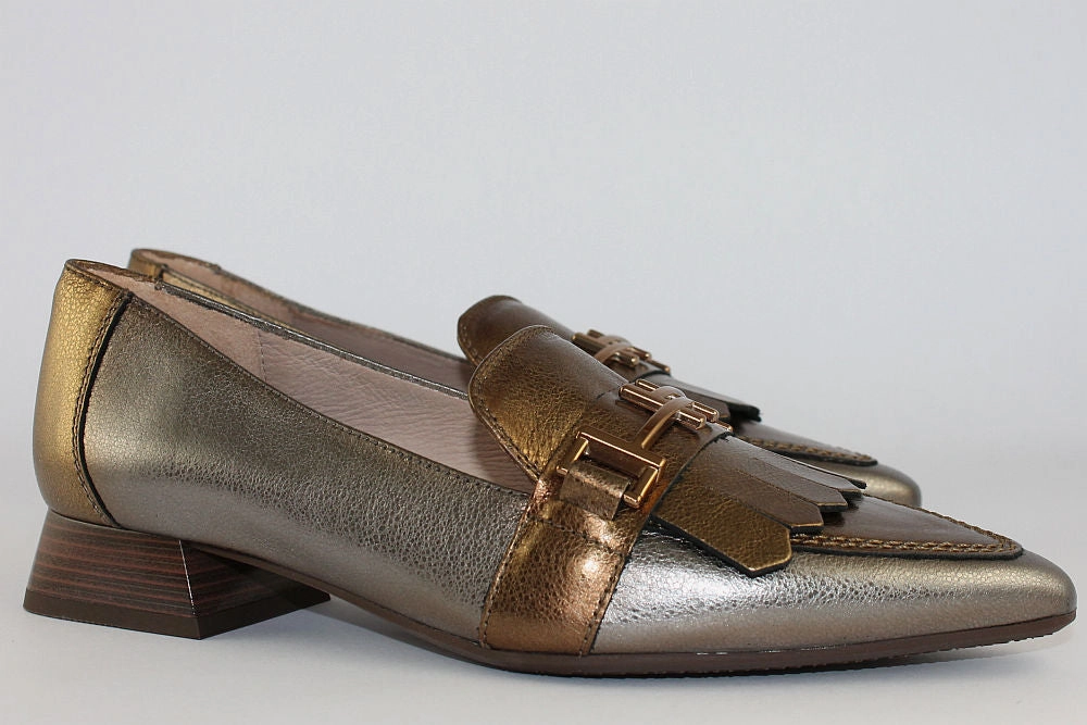 'Dali-Gold' in Bronze Adrian Quad Platform Loafers