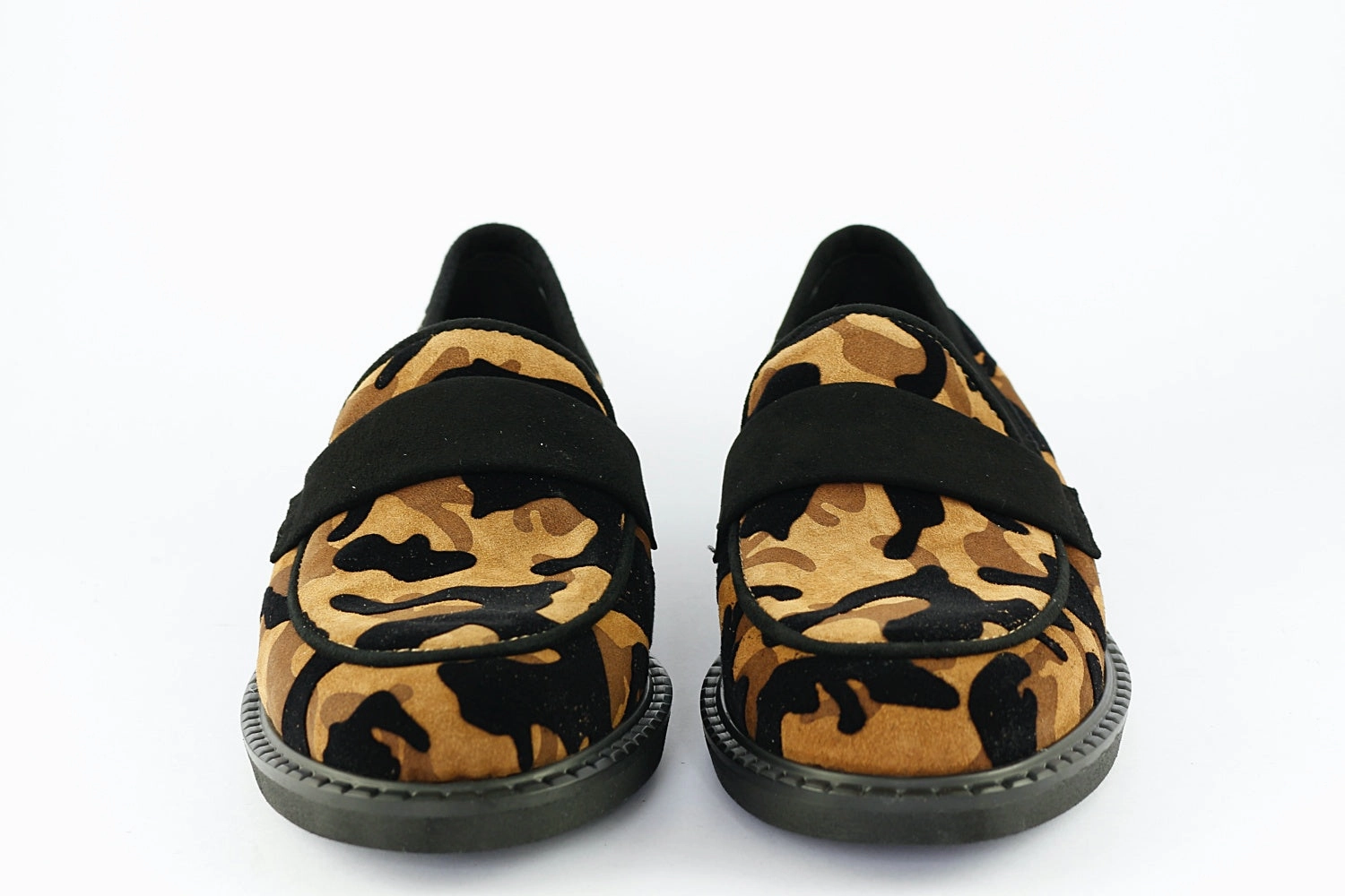 'Elisabetta' in Camouflage Stitched Loafers