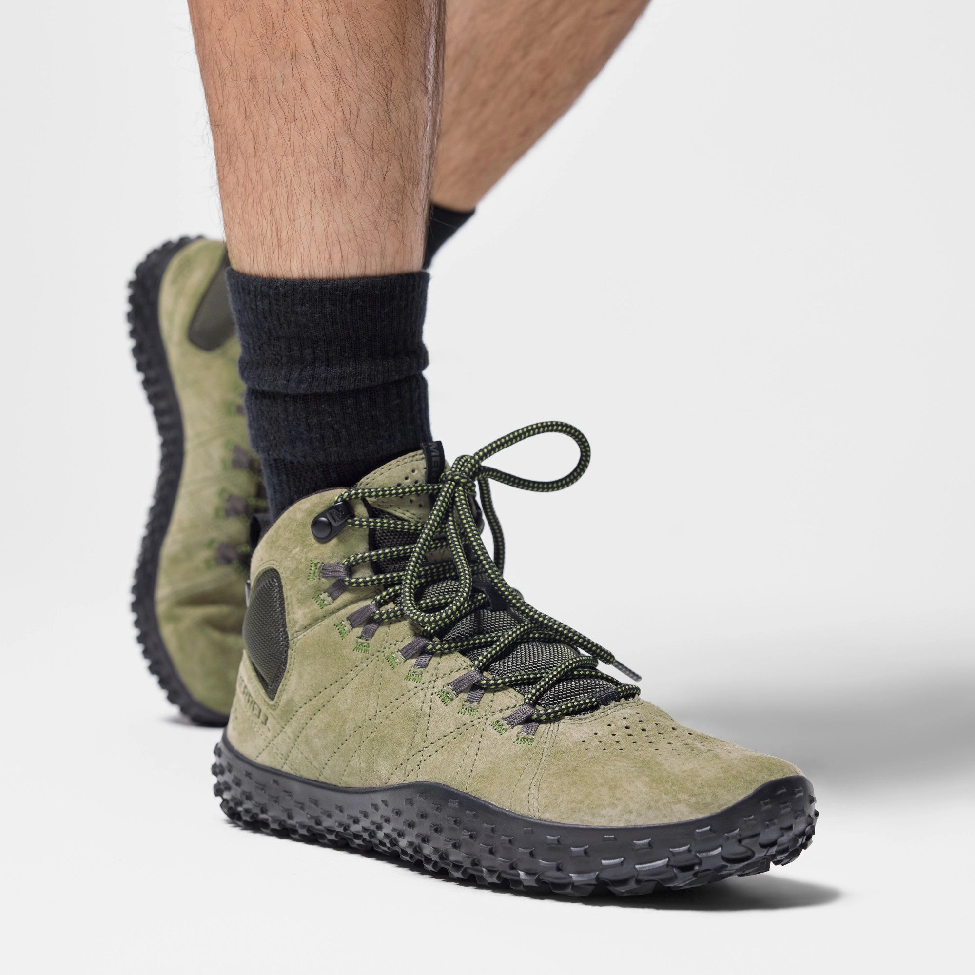 Bär Wanderschuhe Erfahrungen Merrell Wrapt Mid Waterproof Herren - olive/black