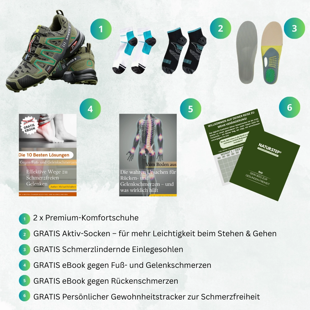 Wanderschuhe Wildleder Wanderschuh fr Damen & Herren  TerraGrip | Bequeme Lauf- & Trekkingschuhe