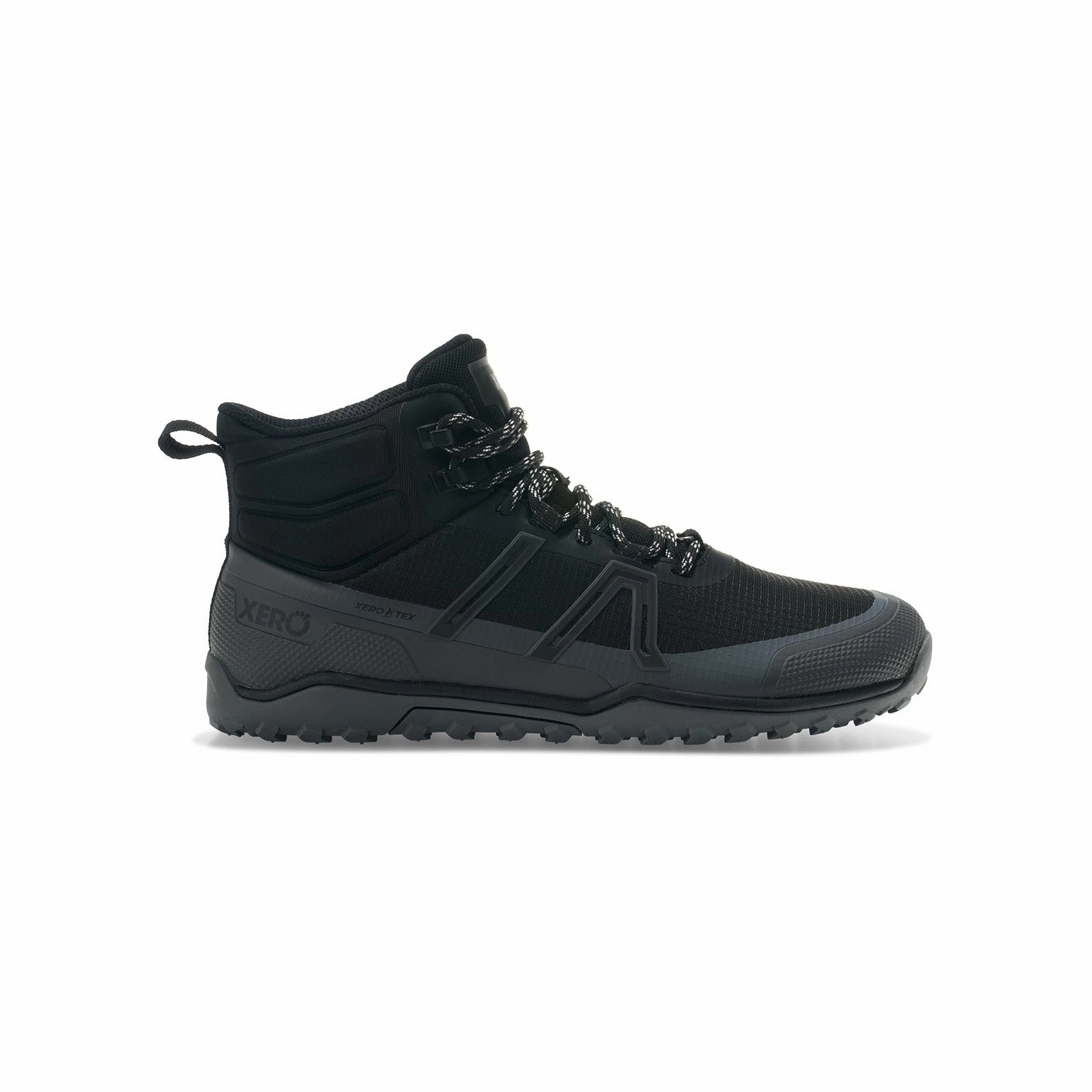 Xero Shoes Scrambler Trail Mid Waterproof Women - black/asphalt Wanderschuhe Halbe Nummer Größer