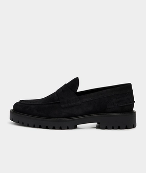 Tosca Loafers Aaron Penny Loafer - Black Suede