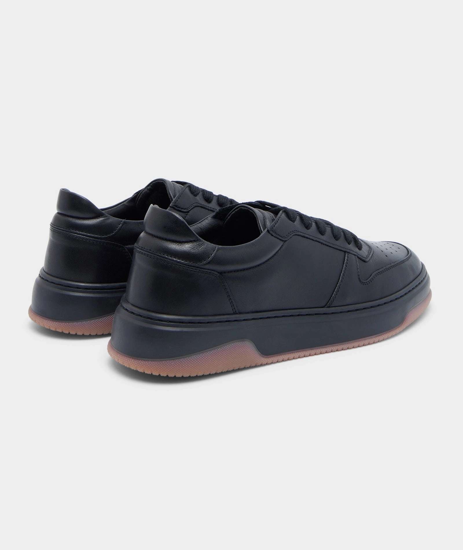 Ace - Black Leather Sneaker Vollleder