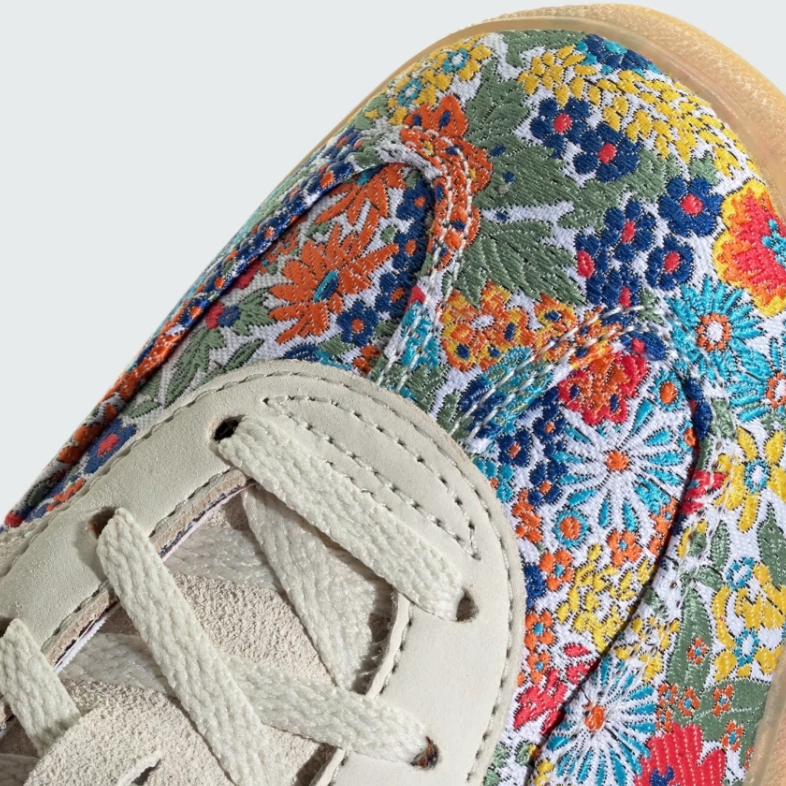 adidas Gazelle Indoor Liberty London Floral Embroidery Vl Court Base Sneaker