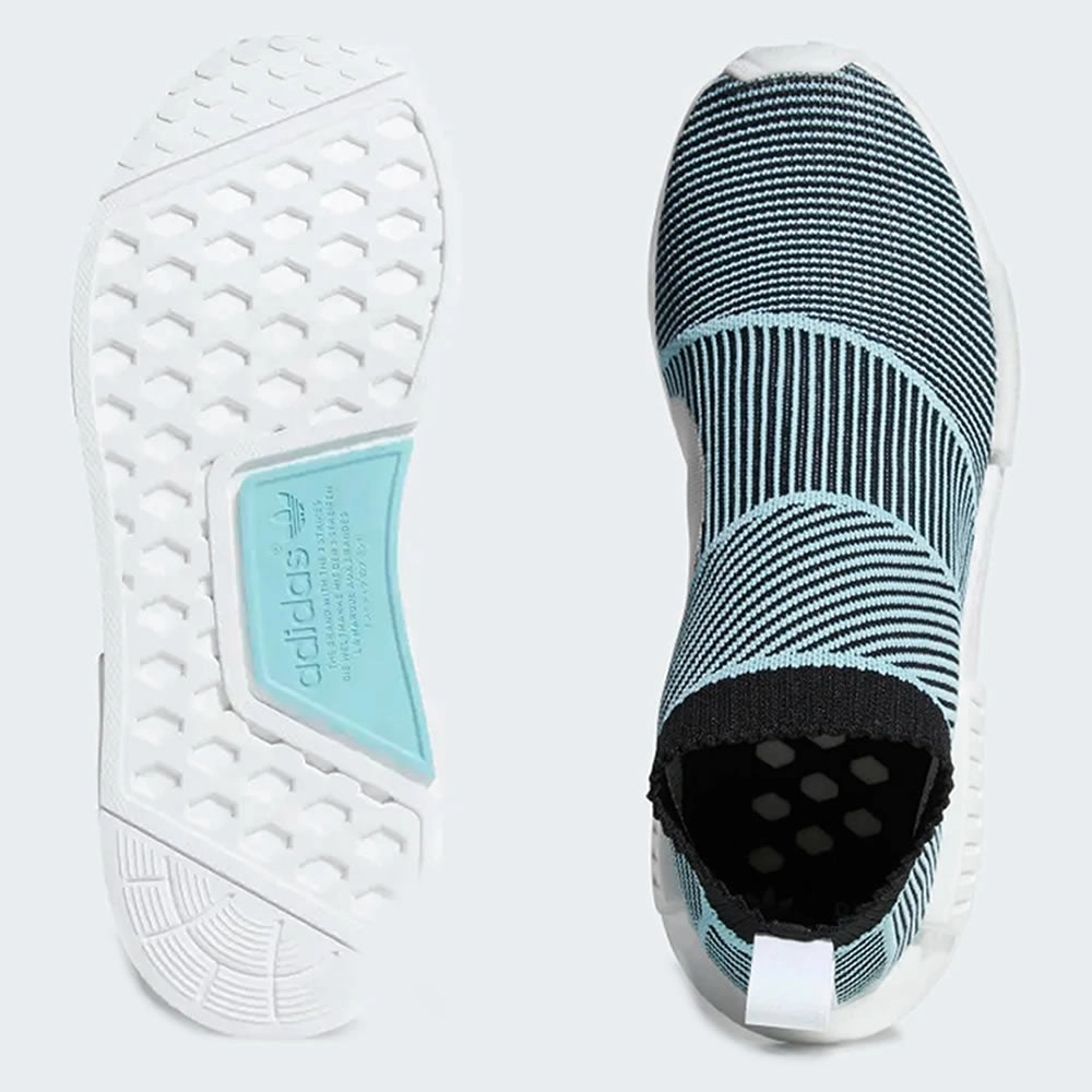 Adidas NMD CS1 Parley Primeknit Sneakers - Blau, Sockenschuhe Weiße Sneaker Wieder Weiß