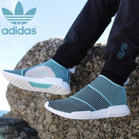 Sneaker Breite Füße Adidas NMD CS1 Parley Primeknit Sneakers - Blau, Sockenschuhe