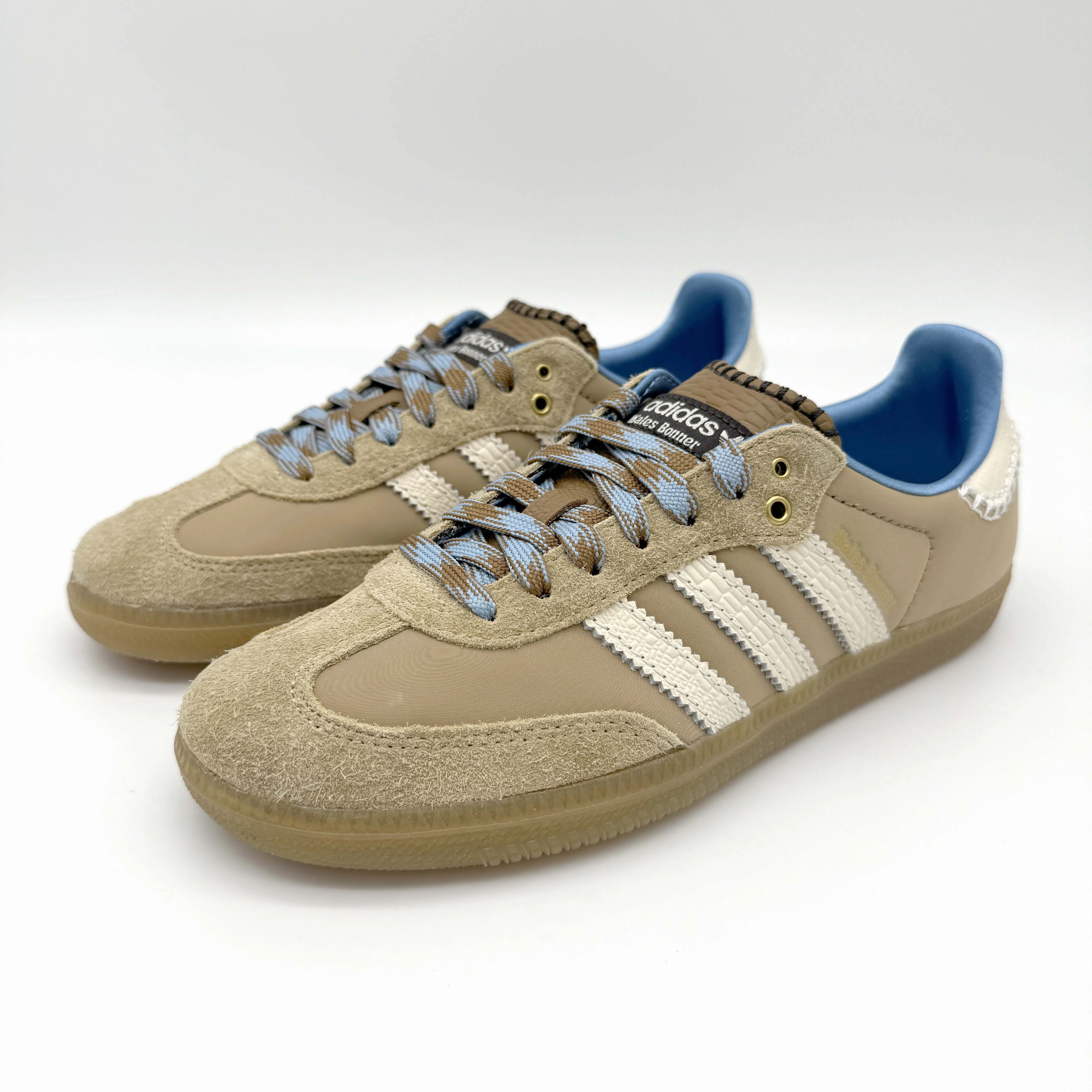 Blue Cox Stiefel adidas Samba Nylon Wales Bonner Desert White