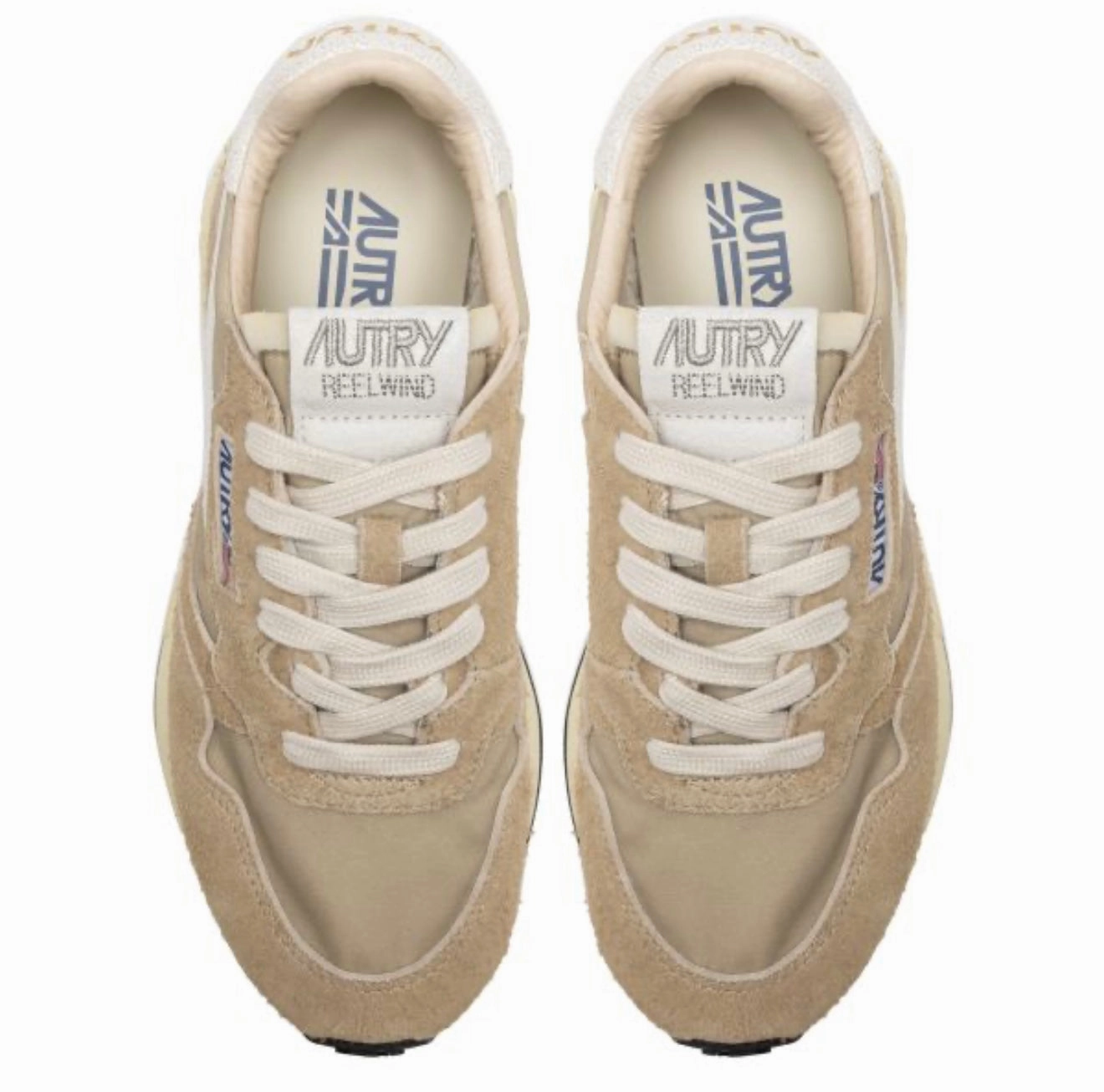 AUTRY Reelwind Low Sneaker Beige Goldfarbene Sneaker