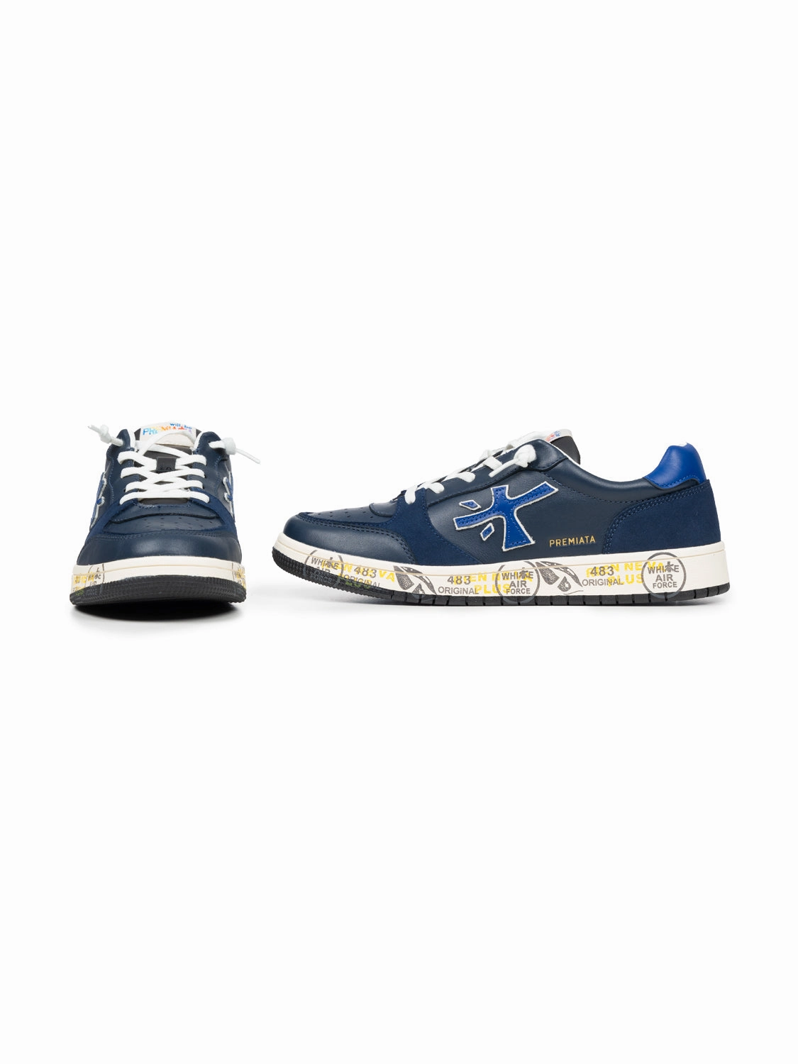 Marc Sneaker - Navy Weisse Sneaker Anzug