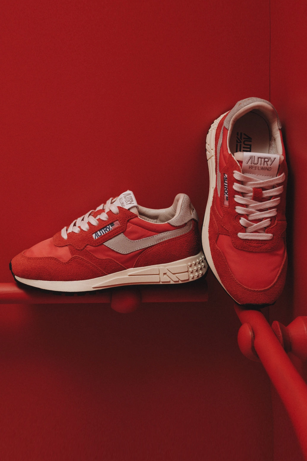 Sneaker For Winter Sneaker Reelwind in Wei/Rot