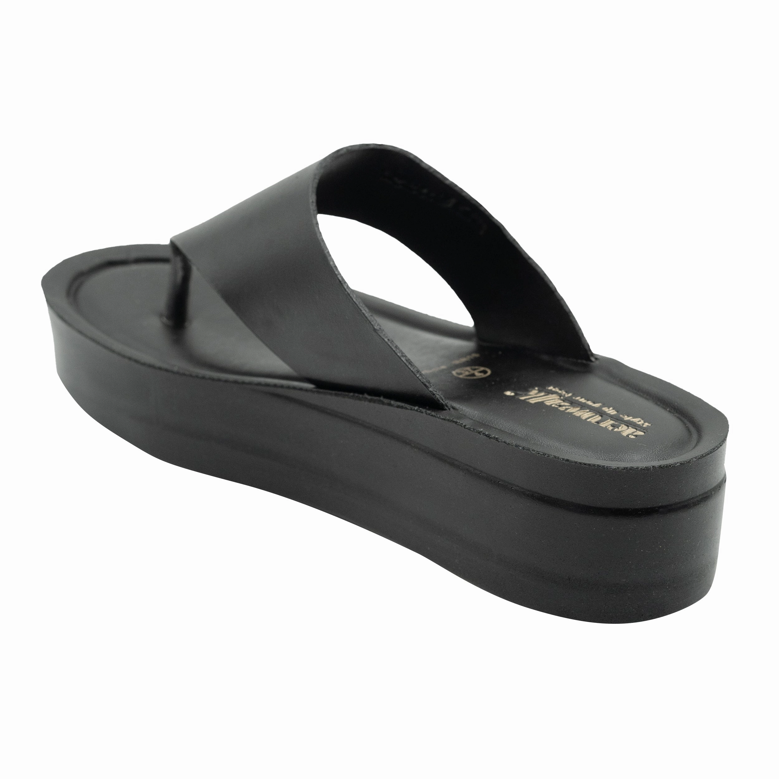 Adelheid Filz Pantoffeln Aerowalk BLACK Slipper with slip-on for female