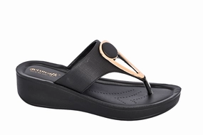 Aerowalk BLACK Slipper with slip-on for female Ilsfeld Pantoffeln