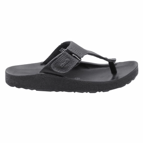 Aerowalk BLACK Slipper with slip-on for male Haflingergrizzly Kanon Pantoffeln
