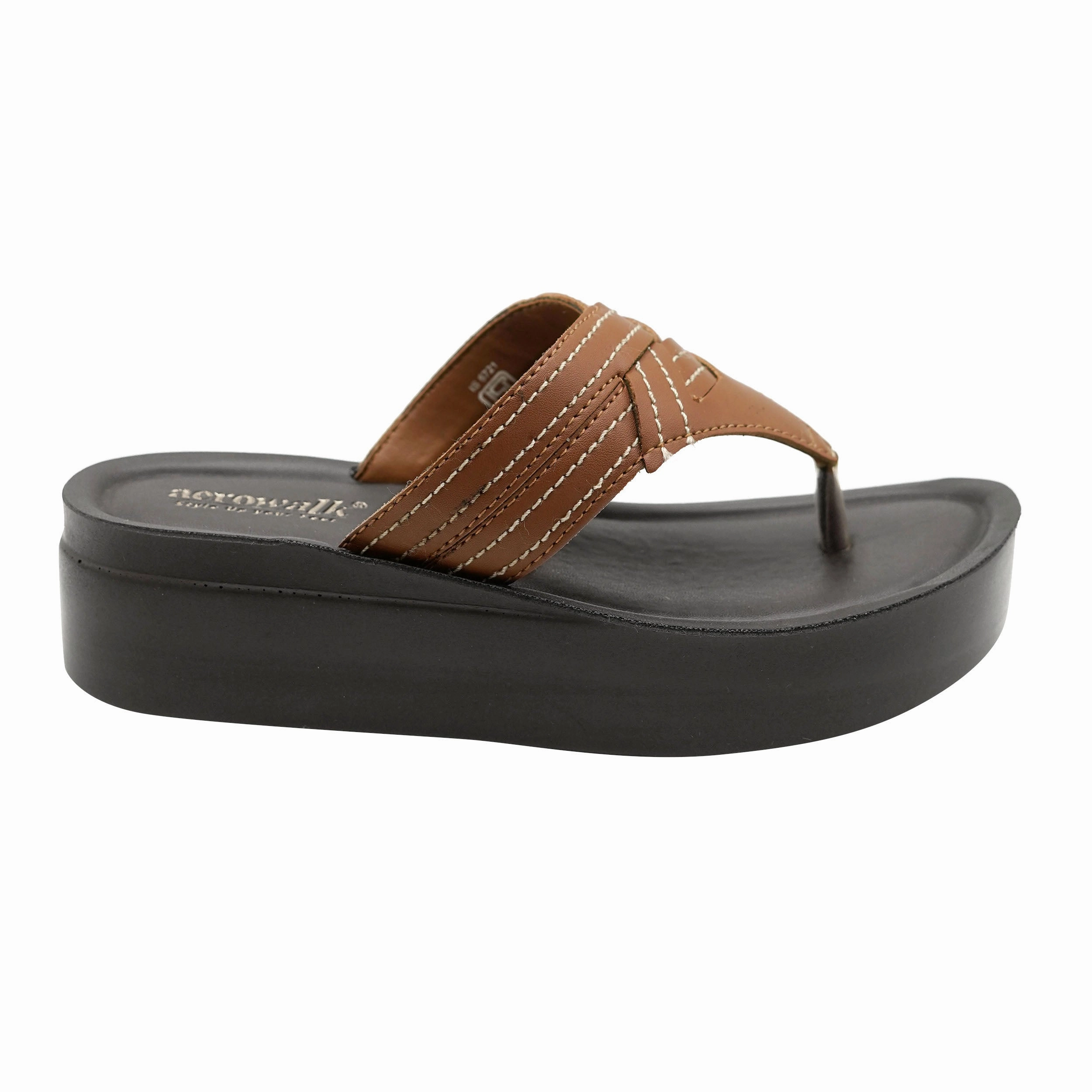 Bvb Emma Pantoffeln Aerowalk BROWN Slipper with slip-on for female