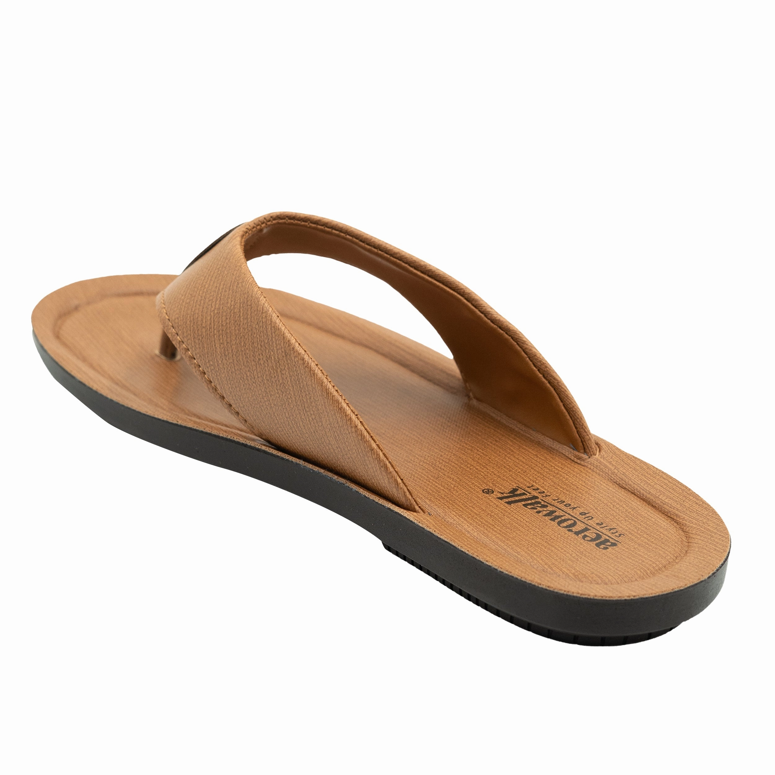 Aerowalk TAN Slipper with slip-on for male Schuhe Pantoffeln
