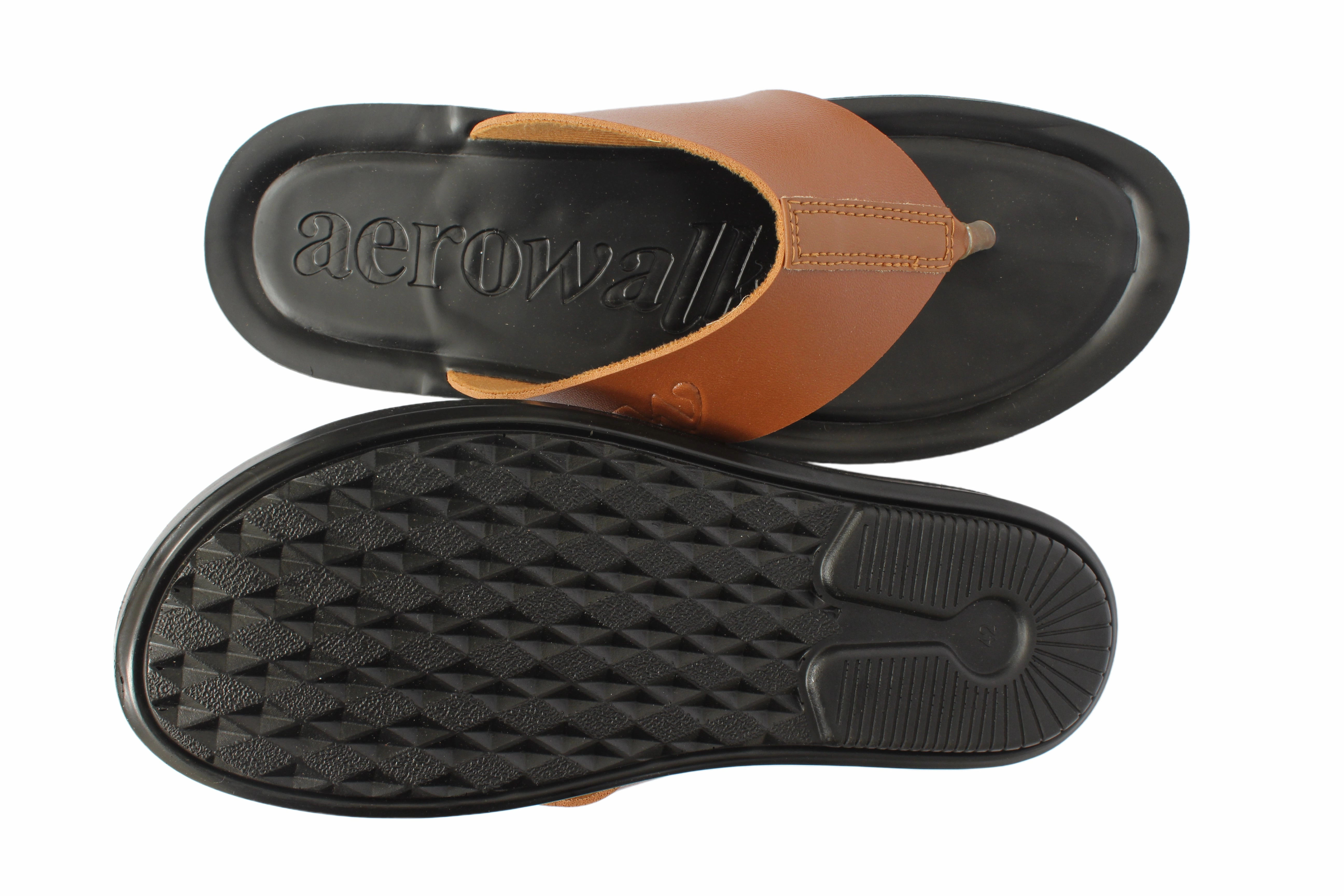 Aerowalk TAN Slipper with slip-on for male Chinesische Pantoffeln