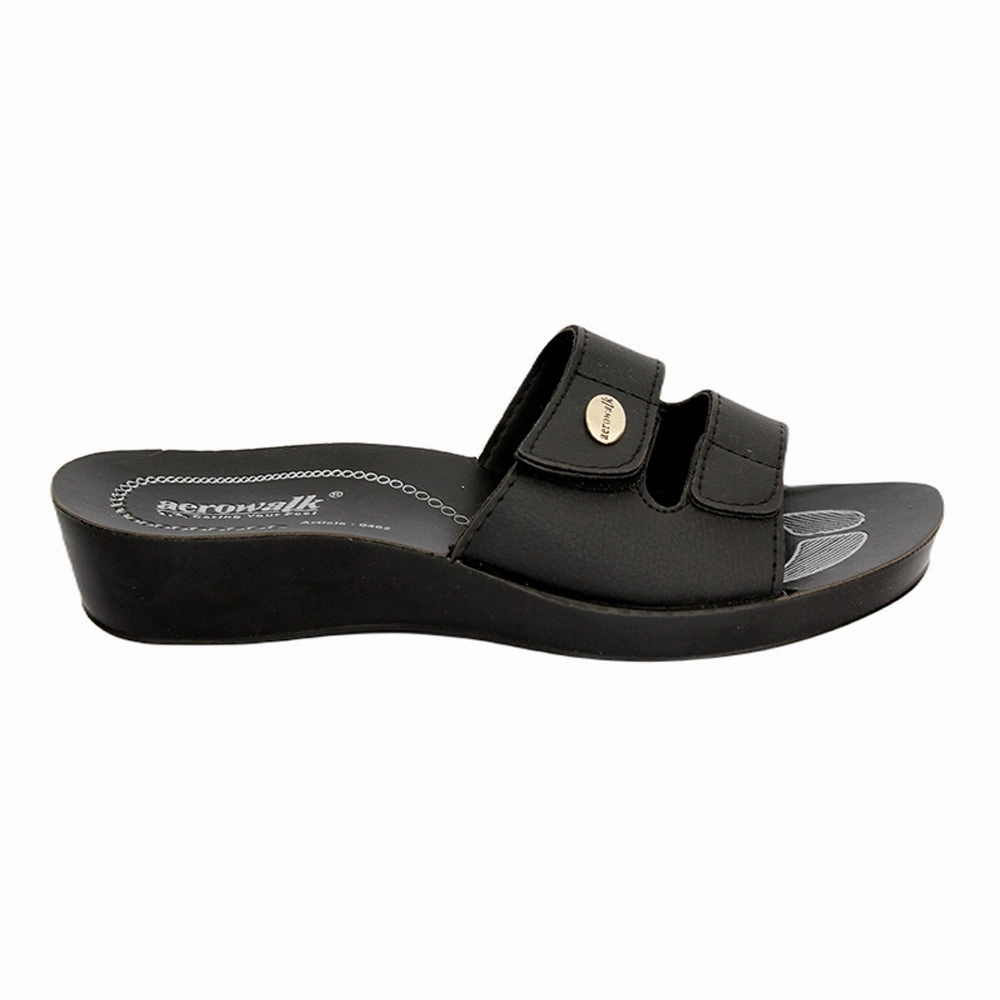 Häkel Pantoffeln Mary Jane Antirutschsohle Aerowalk Women Slipper #0402 - BLACK