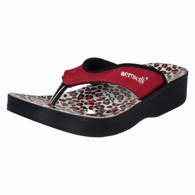 Pantoffeln Für Müde Füsse Aerowalk Women Slipper #0888 - RED