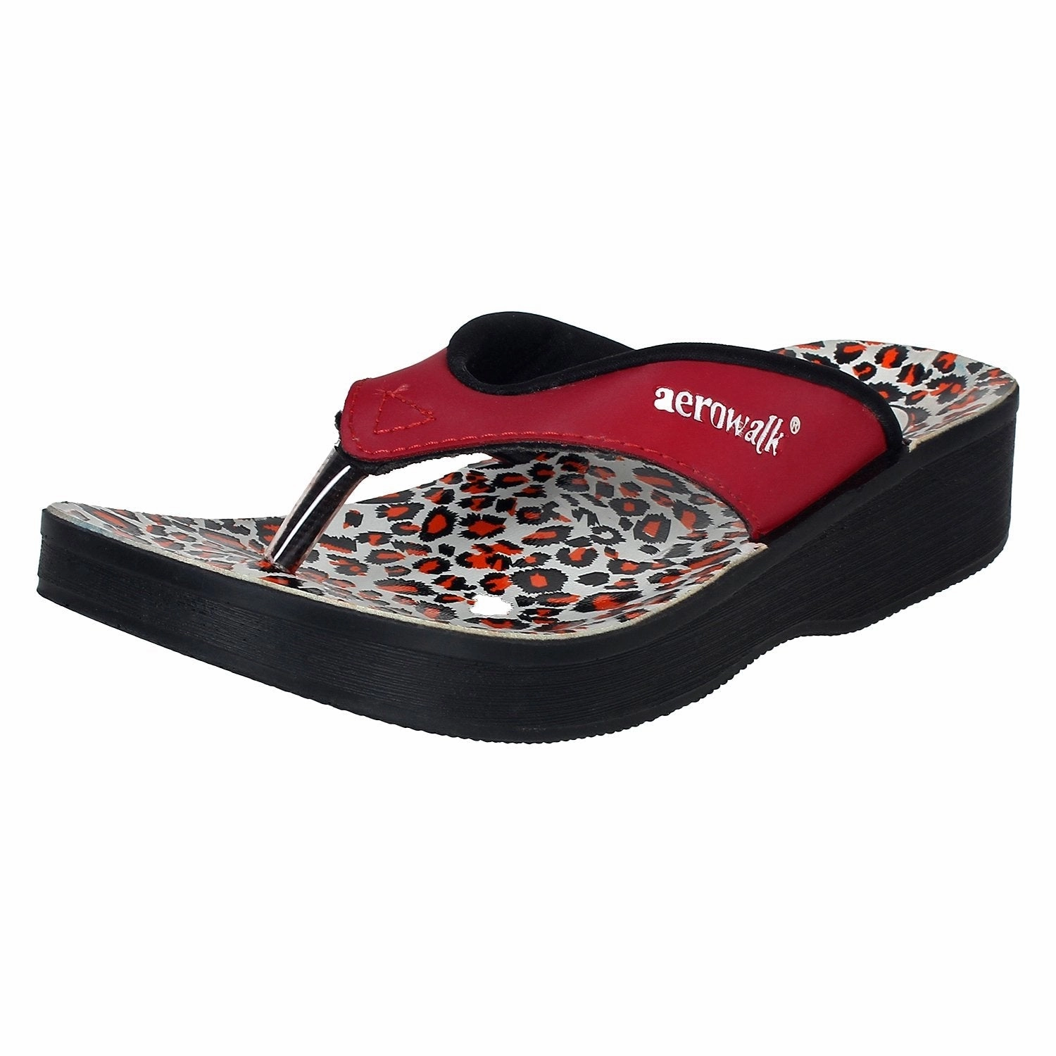 Aerowalk Women Slipper #0888 - RED Pantoffeln Vorn Geschlossen Hallux