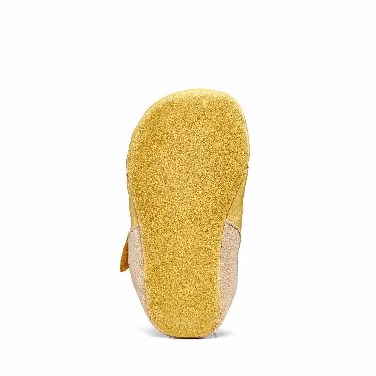 Flache Sohle Lederschuhe Affenzahn Krabbelschuh Leder Crawly Giraffe