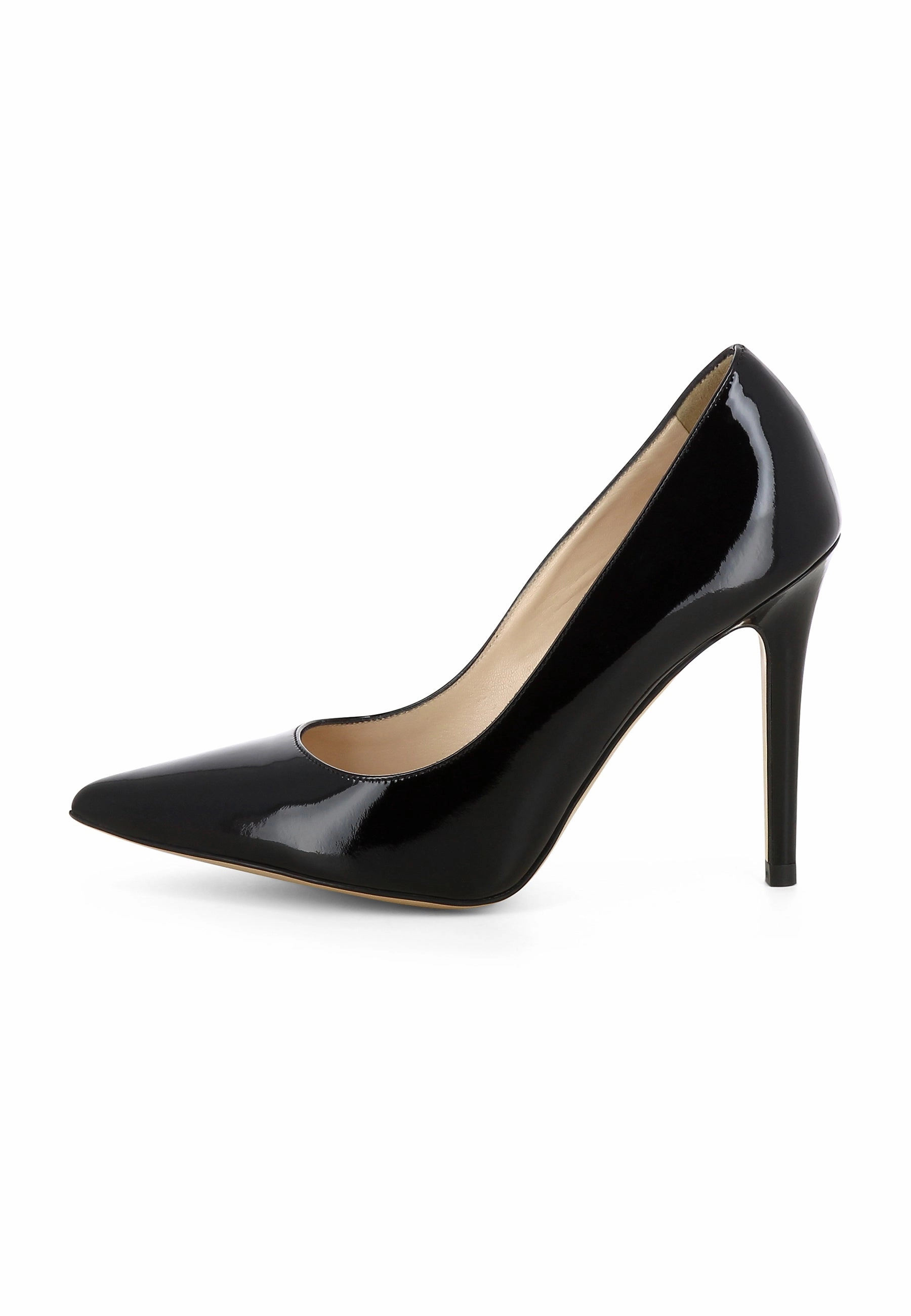 ALINA Damen Pumps  -  Lackleder Schwarz High Heels Trample NULL