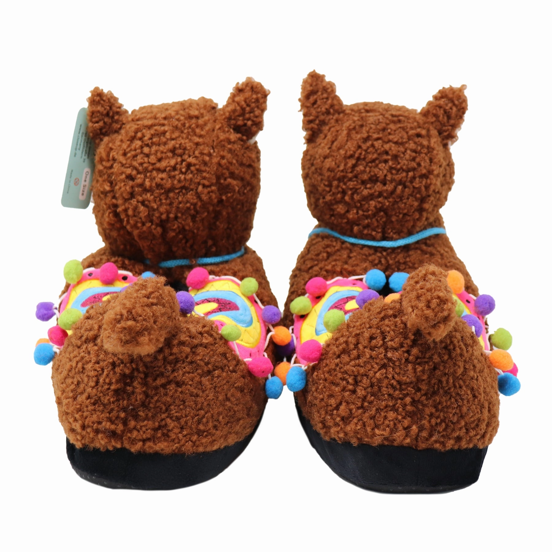 Pelz Pantoffeln Alpaka Plsch Hausschuhe SLOFFIES, One Size Erwachsene