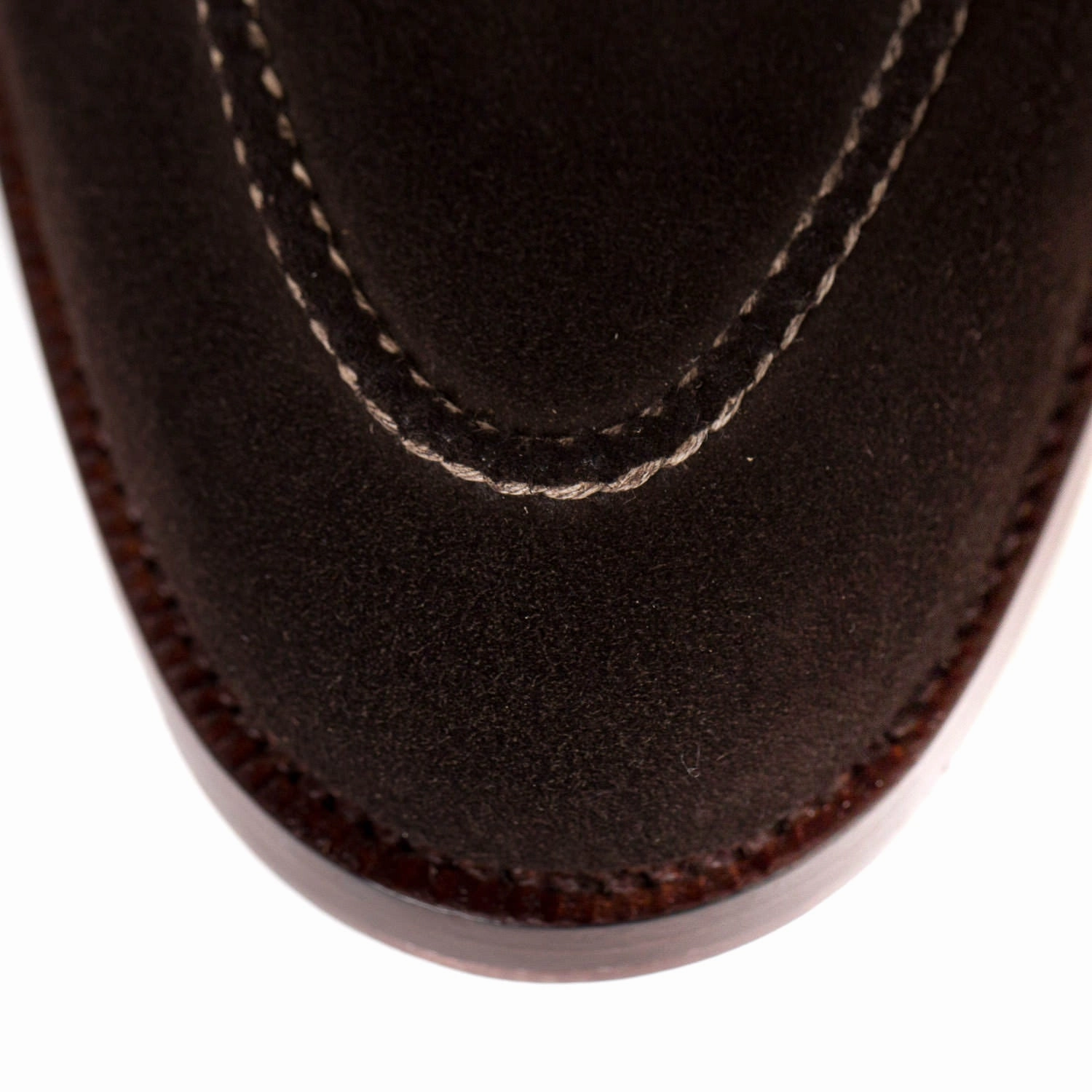 Bocca Loafers Loop-Loafer "Croc-Tassel" aus dunkelbraunem Rauhleder - reine Handarbeit