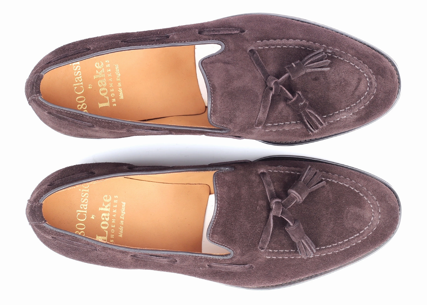 RUSSELL CHOC BROWN SUEDE - Tassel Loafer Super Soft Loafers