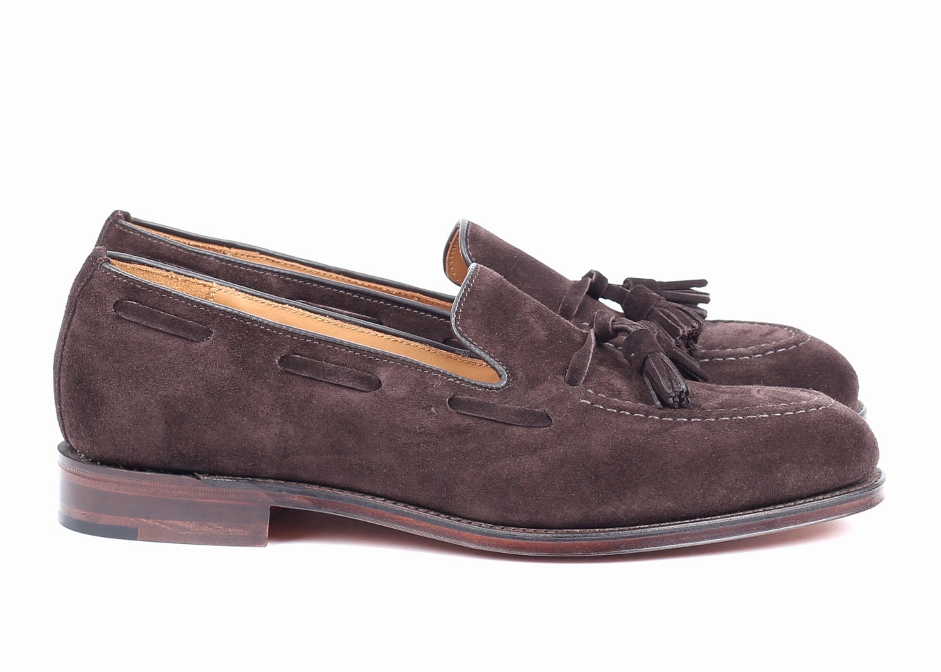 RUSSELL CHOC BROWN SUEDE - Tassel Loafer Loafers Are Ugly