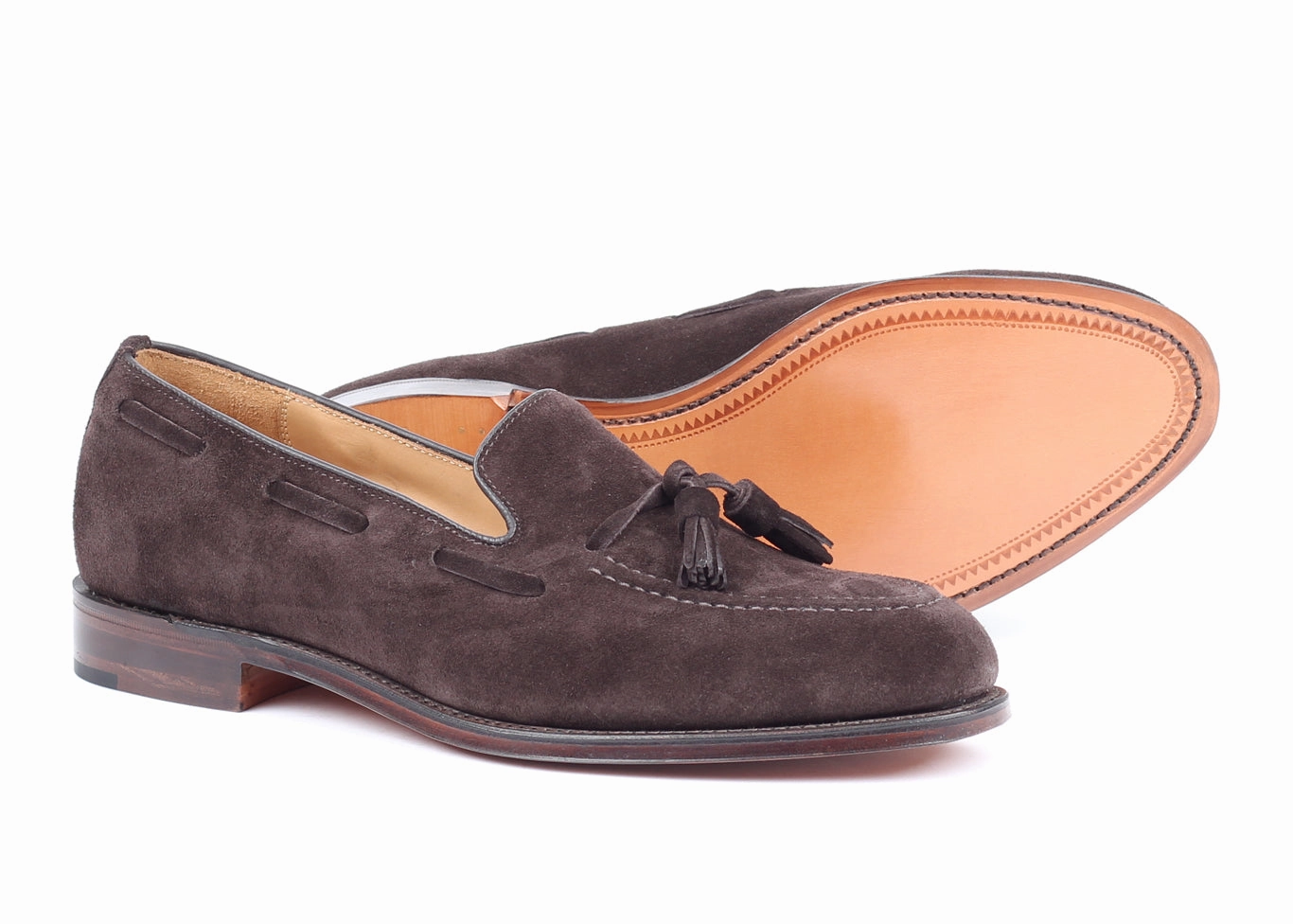 Ranger Loafers RUSSELL CHOC BROWN SUEDE - Tassel Loafer