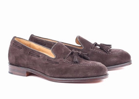 Loafers Virginia RUSSELL CHOC BROWN SUEDE - Tassel Loafer