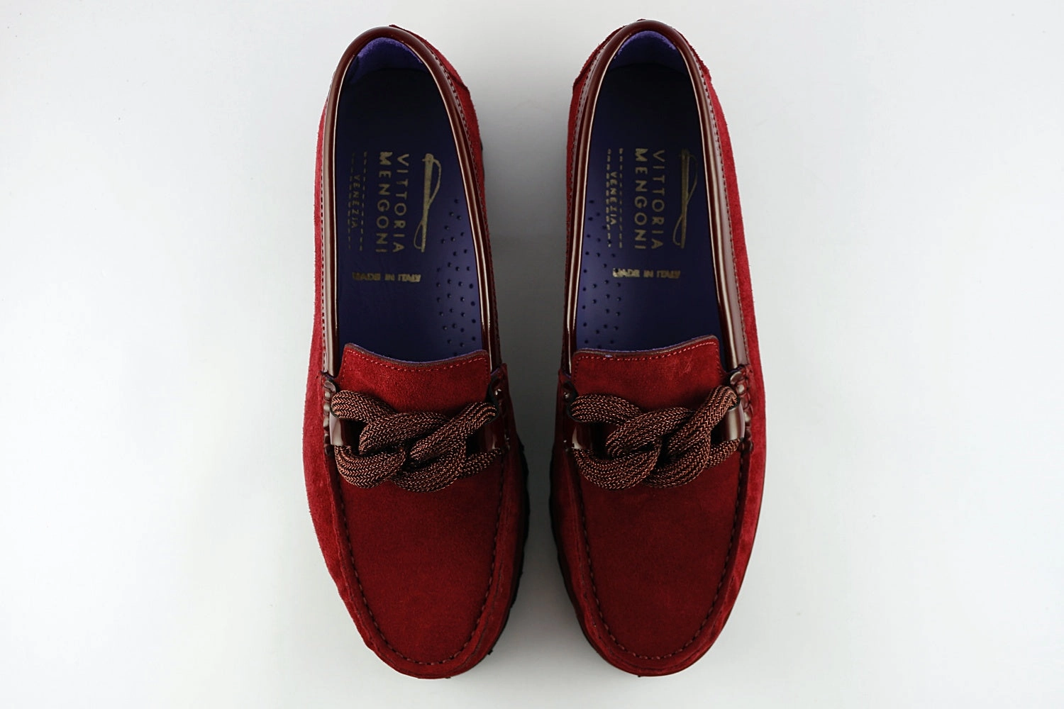'Frederica' in Bordeaux Spitze Loafers