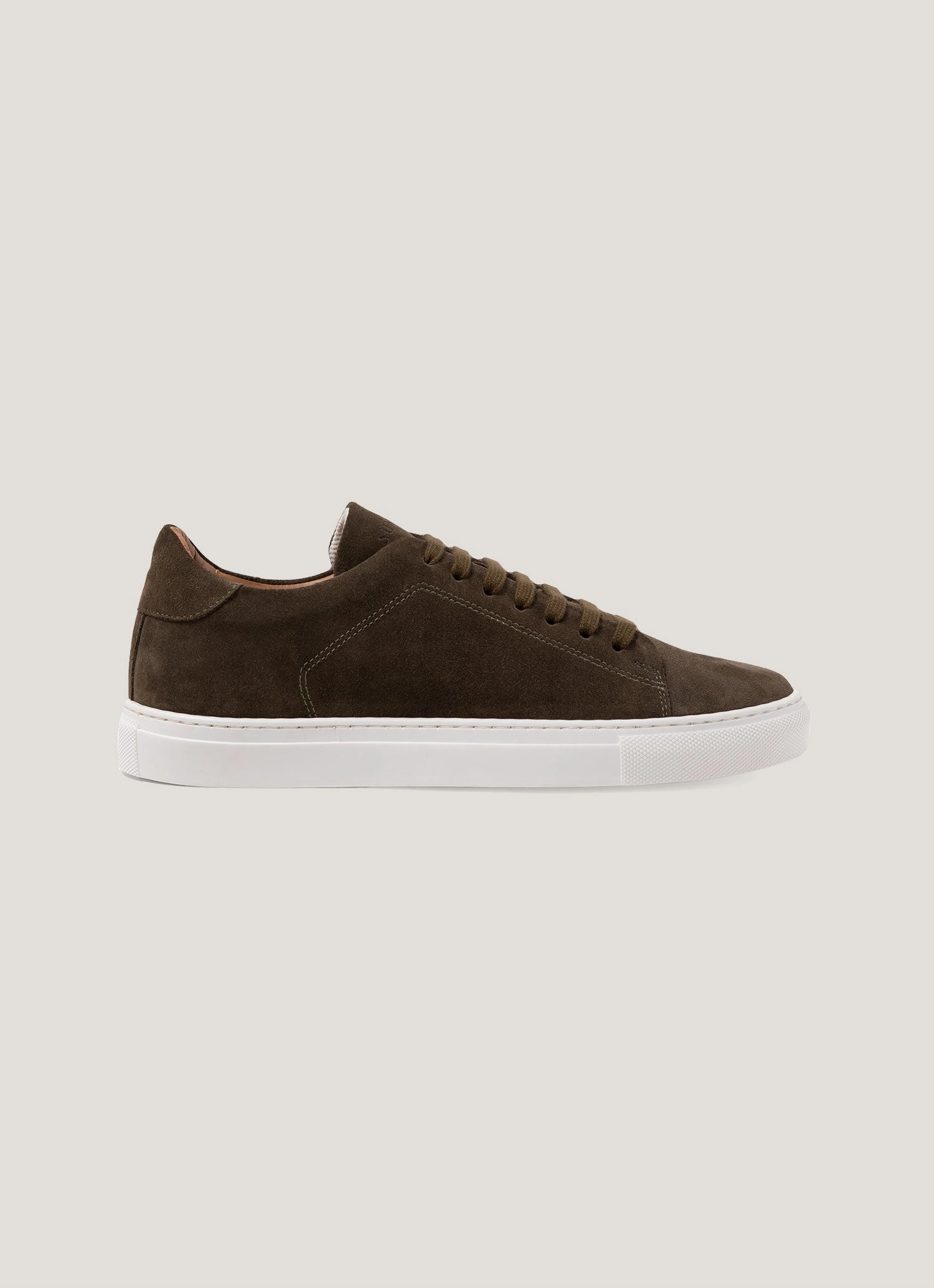 Vanille Sneaker Men's Suede Tennis Shoe in Dark Moss