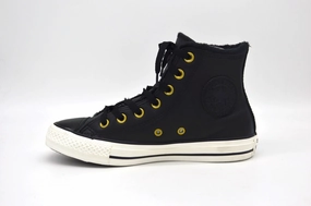 Converse All Star HI Sneaker Chucks Schwarz Winterschuh Gefttert Sneaker Strass