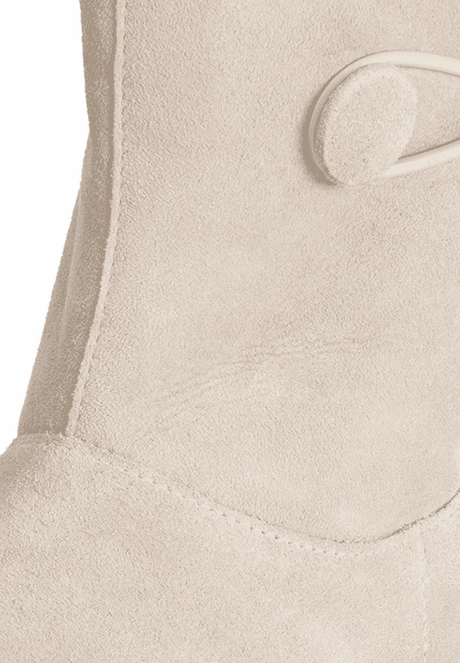 flauschig-wrmender Lammfellstiefel Veloursleder