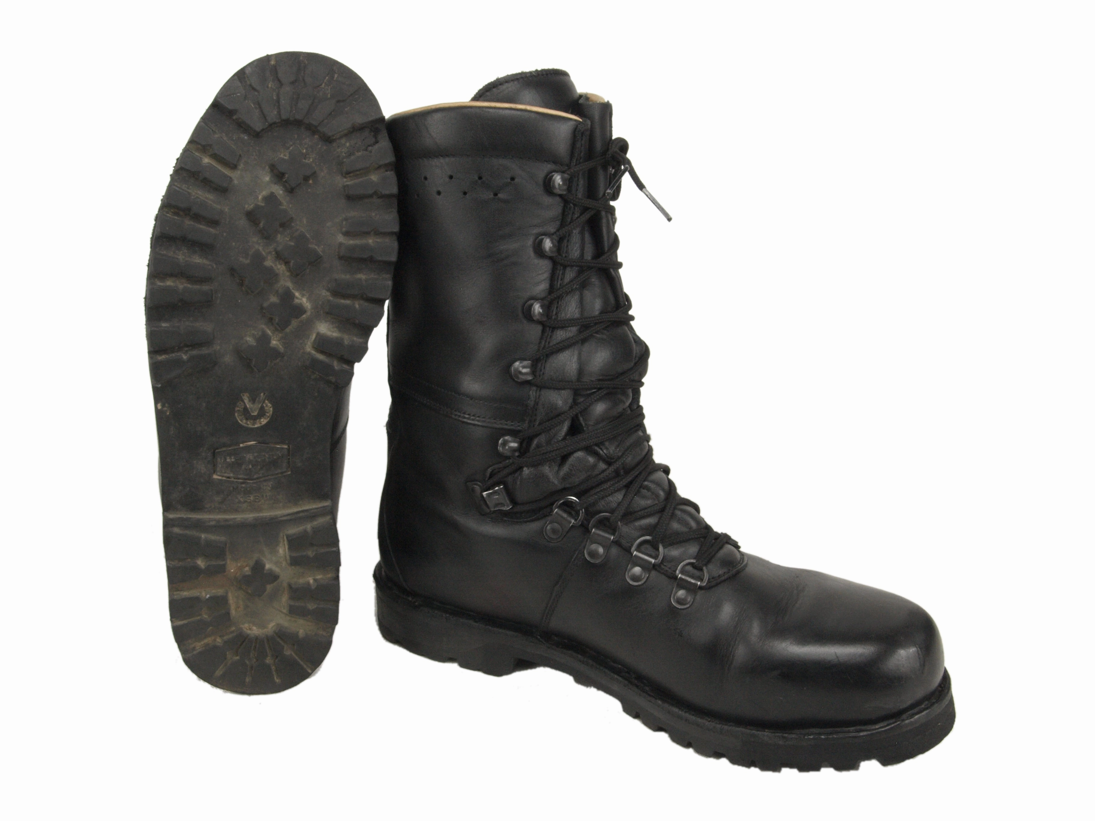 Austrian Army Leather Combat Para Boots Kmb Schuhe Stiefel