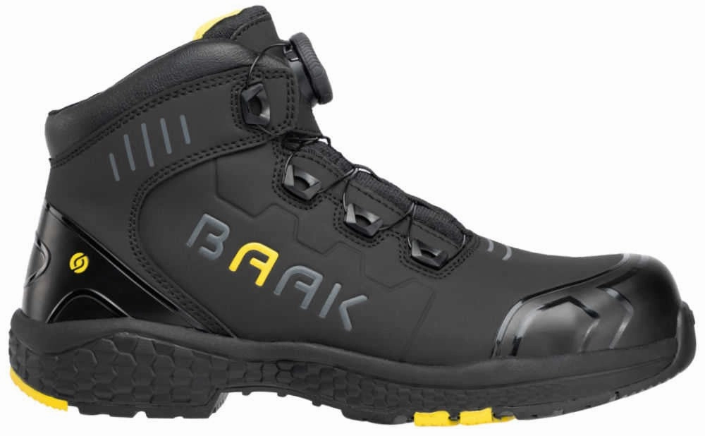 Bäckerei Sicherheitsschuhe Baak Alexander 223013 leichter S3 Sicherheitsstiefel mit Boa Fit System Kunststoffkappe