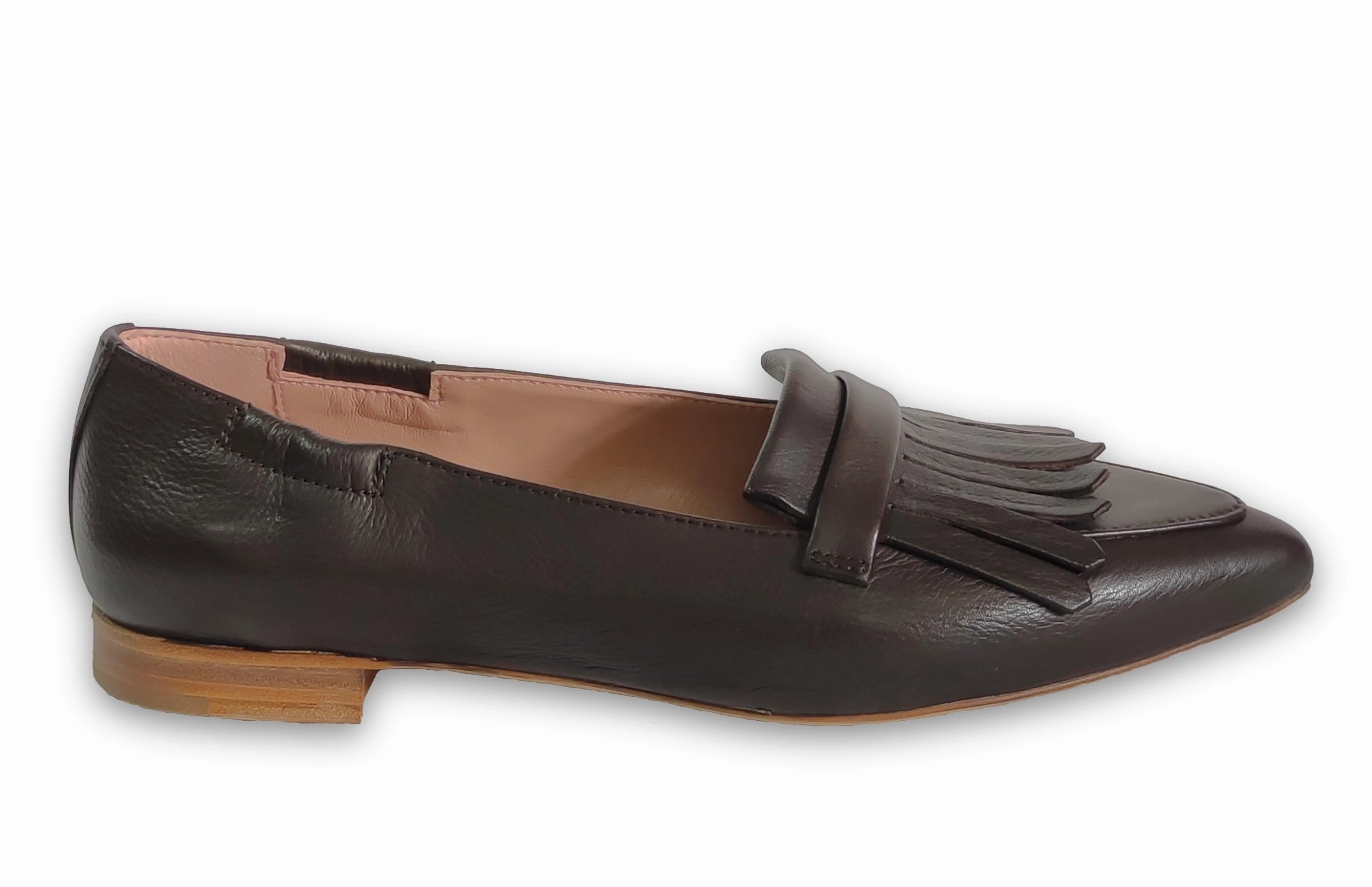 Business Casual With Loafers Ballerina Alice Dark Brown