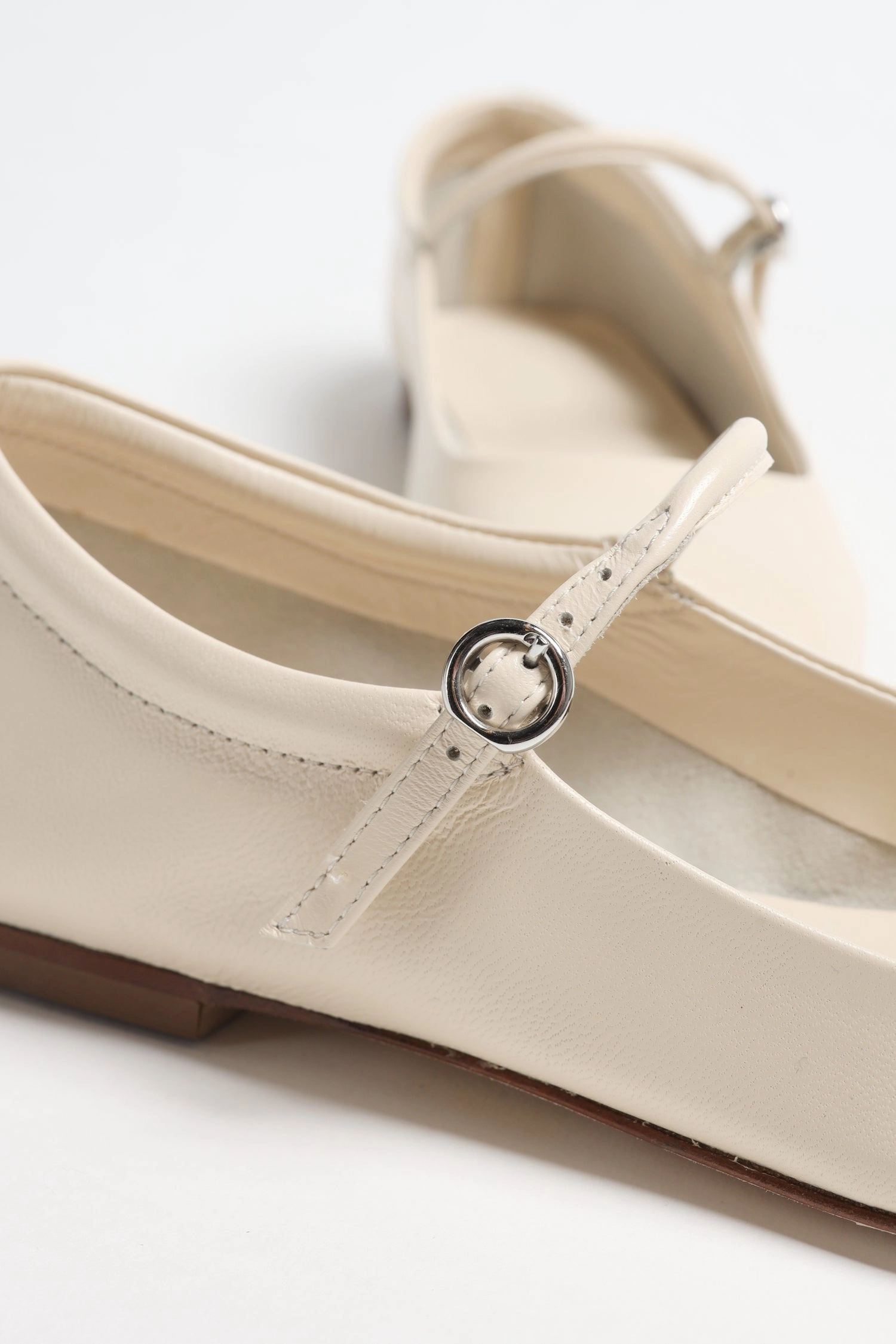 Loafers Leinen Ballerinas Uma in Creamy