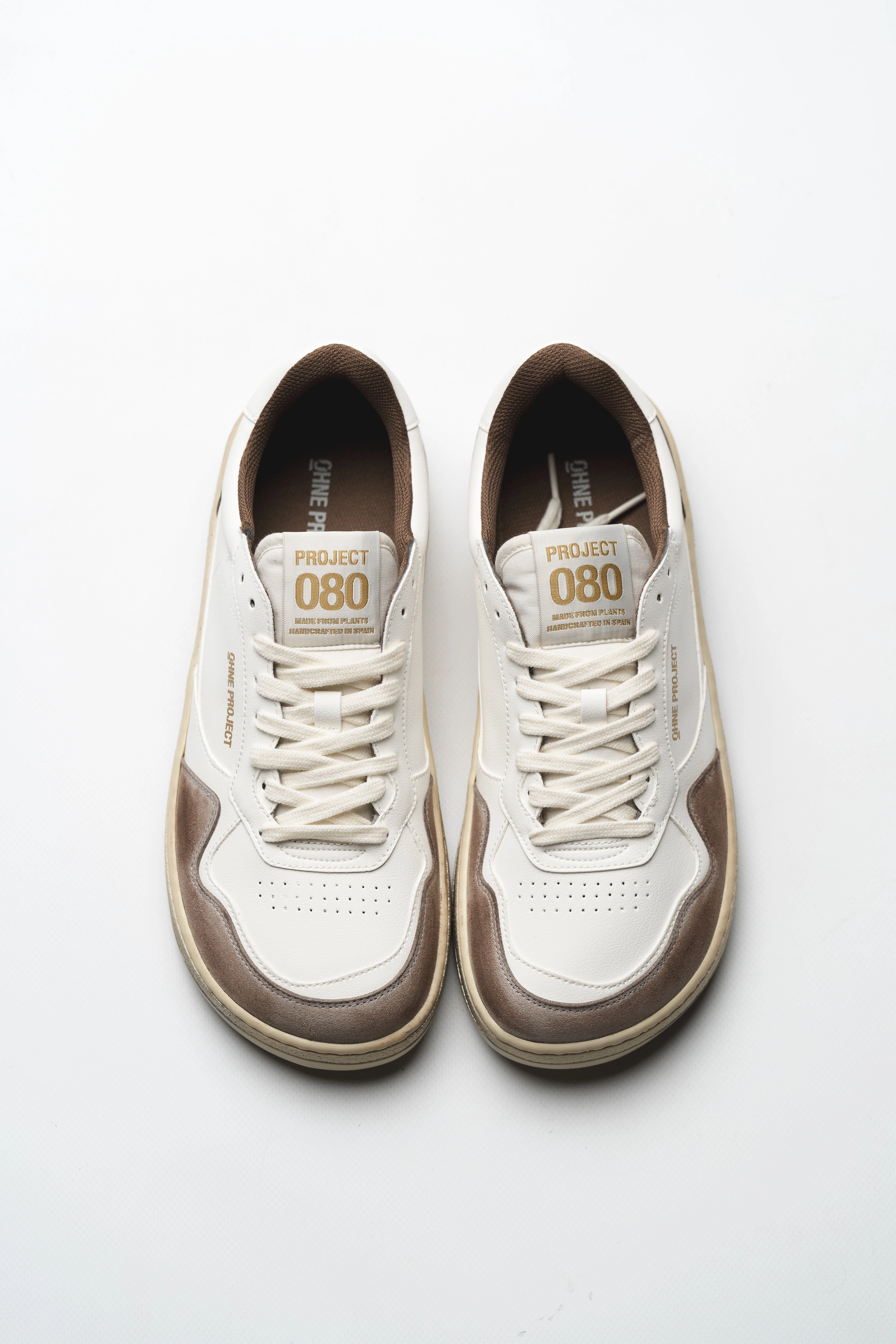 Sneaker Weiss Mit Rot BAREFOOT SNEAKER 080 BARK "SUEDE"