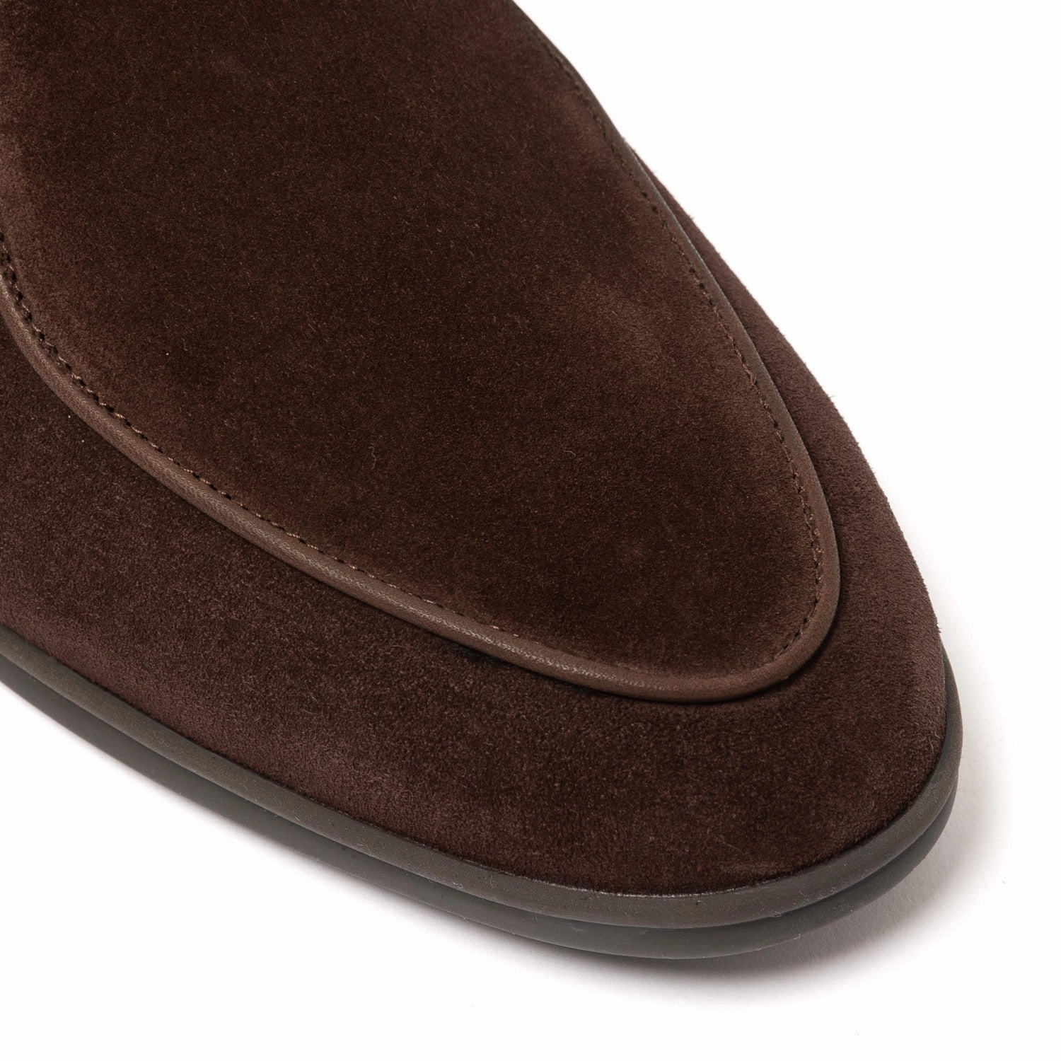 Baudoin & Lange x MJ: Stride-Loafer "Shearling" aus Kalbsvelours - Handmade Polo Suede Loafers