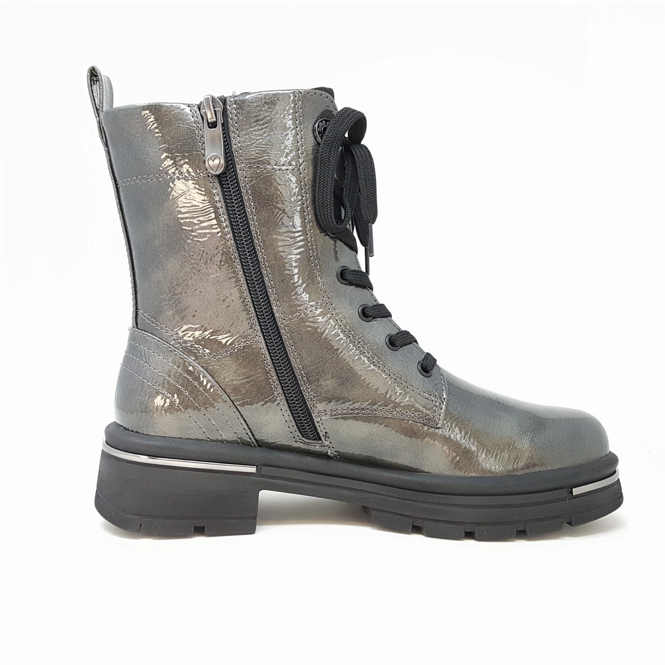 Plateau Stiefeletten Schwarz Blockabsatz Stiefelette Marco Tozzi