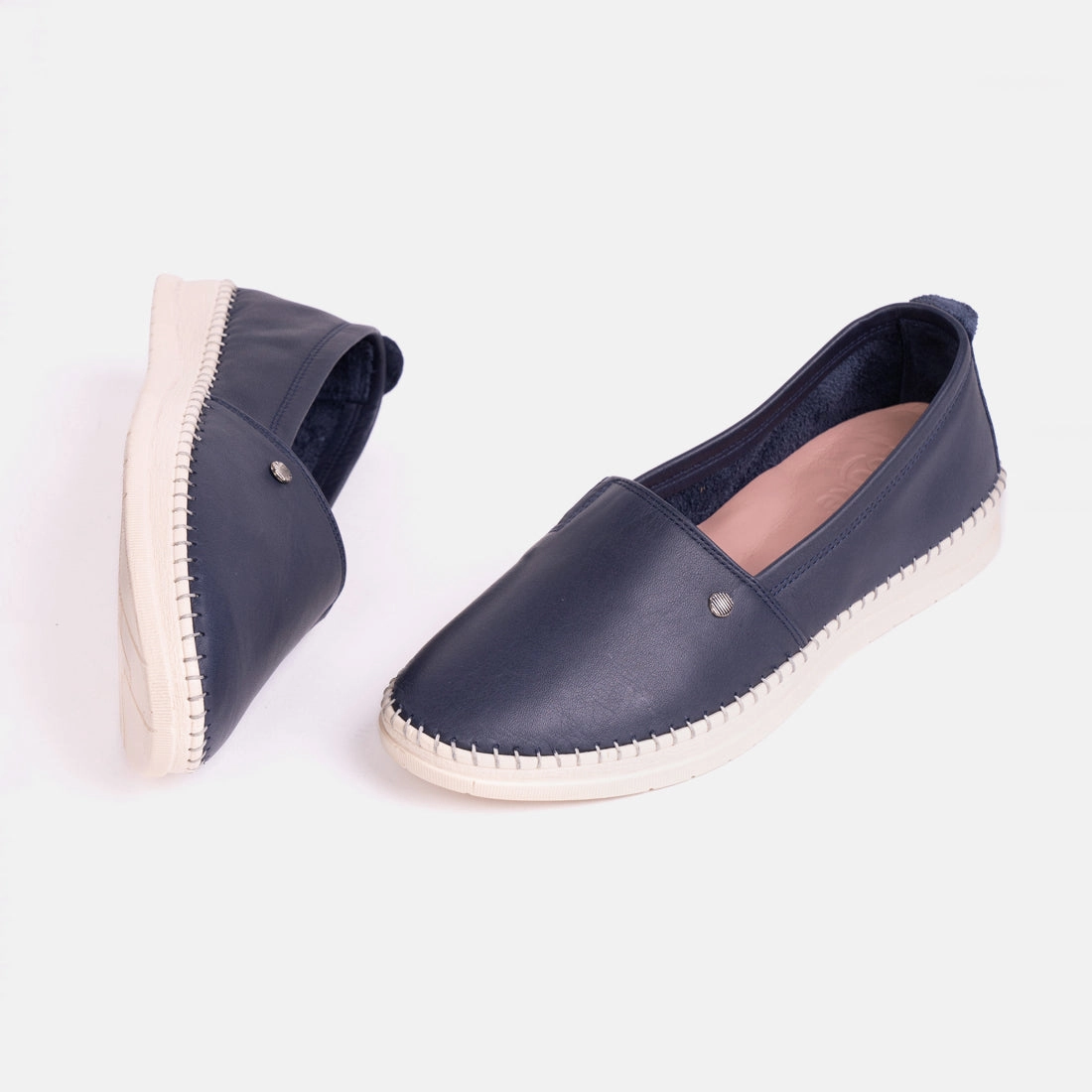 Damen Mokassins Looke PASCALE Lederschuhe Schuluniform