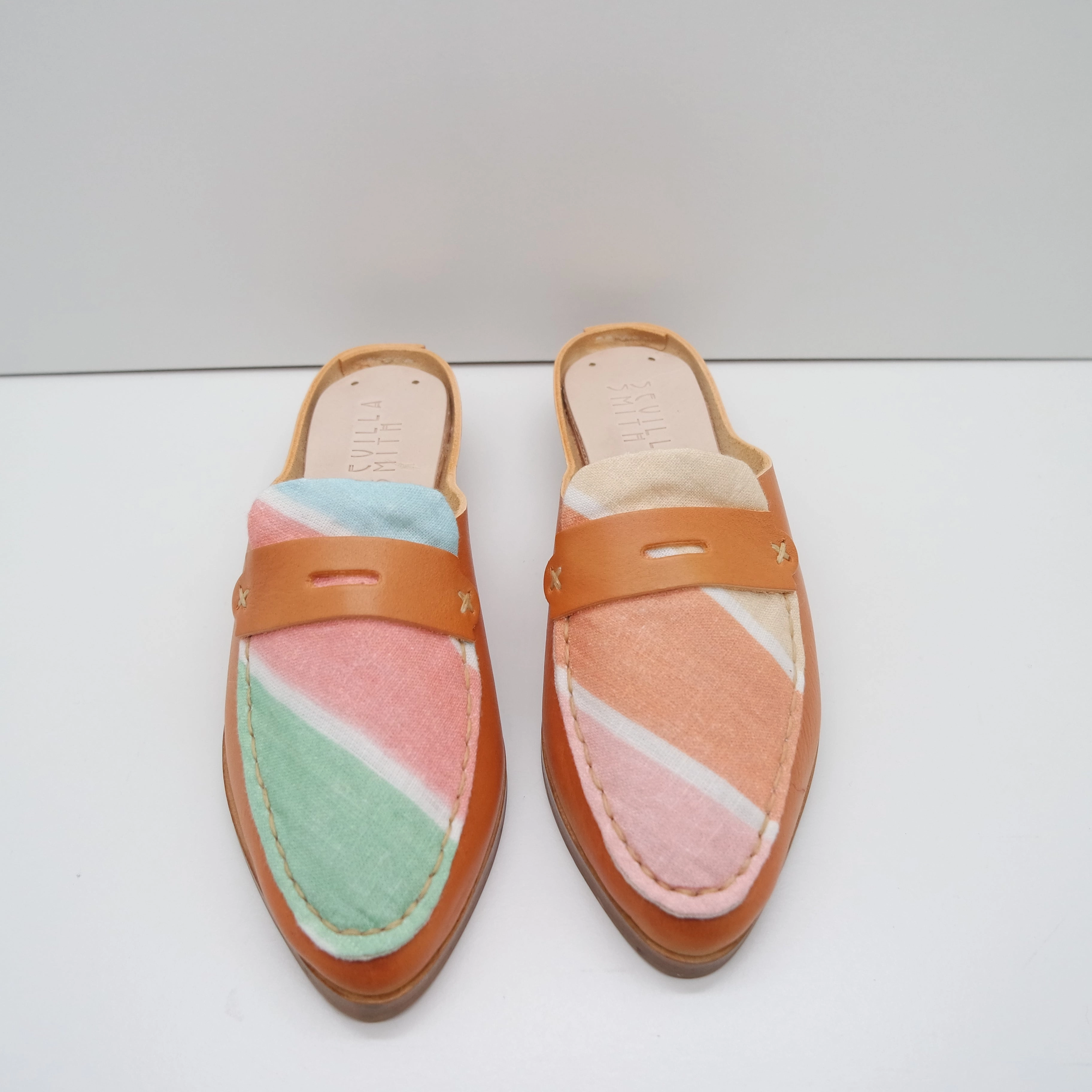 Soldini Loafers READY MADE. SIZE 36. THE MIA. TOAST. 2CM HEEL. SLOW GOODS STUDIO LAKE 2